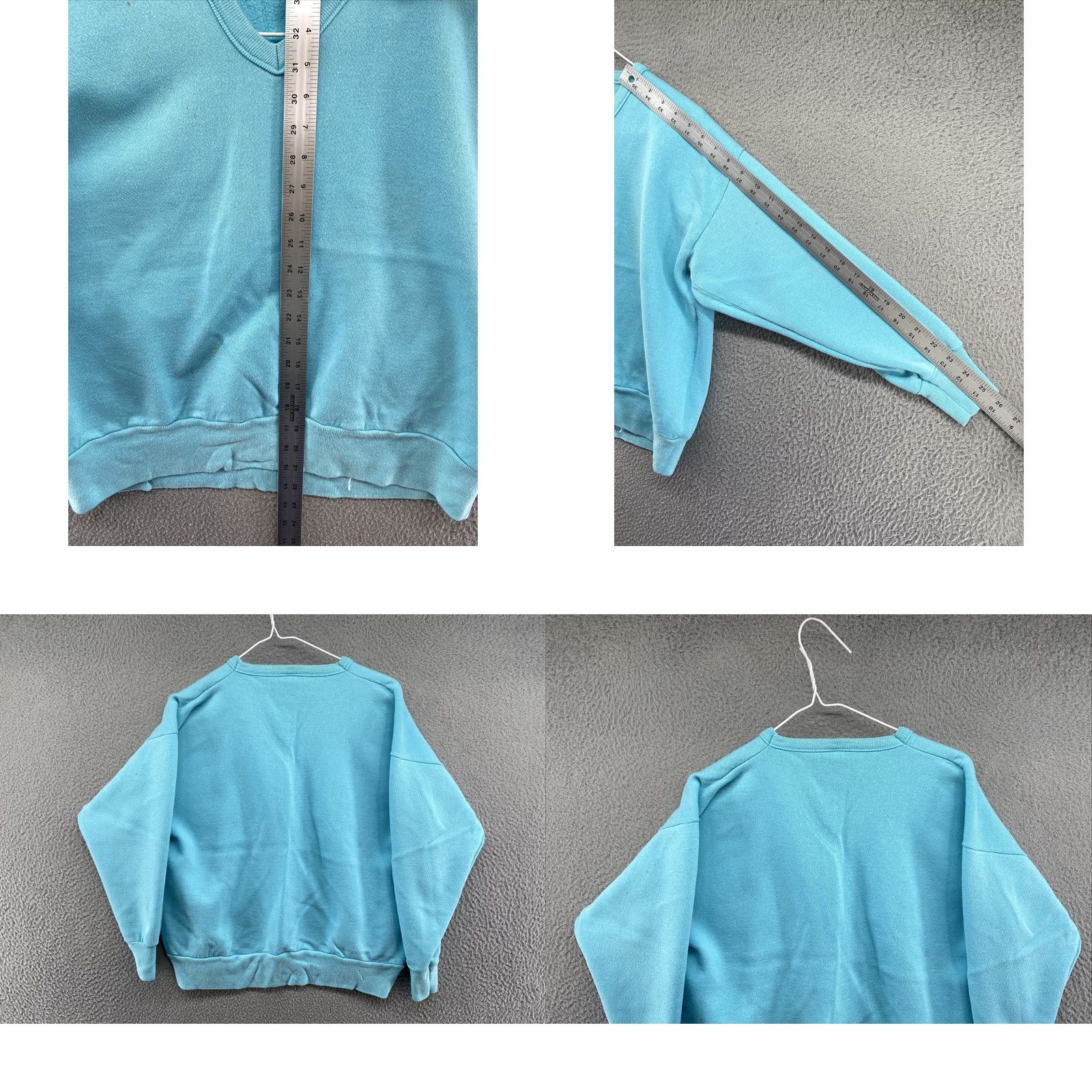 Vintage VINTAGE Ultra Sweats Pannill Blank Blue V-Neck Sweatshirt USA Made SZ 40 Women Pullover 80s Activewear Red/Blu e Size S / US 4 / IT 40 - 8 Thumbnail