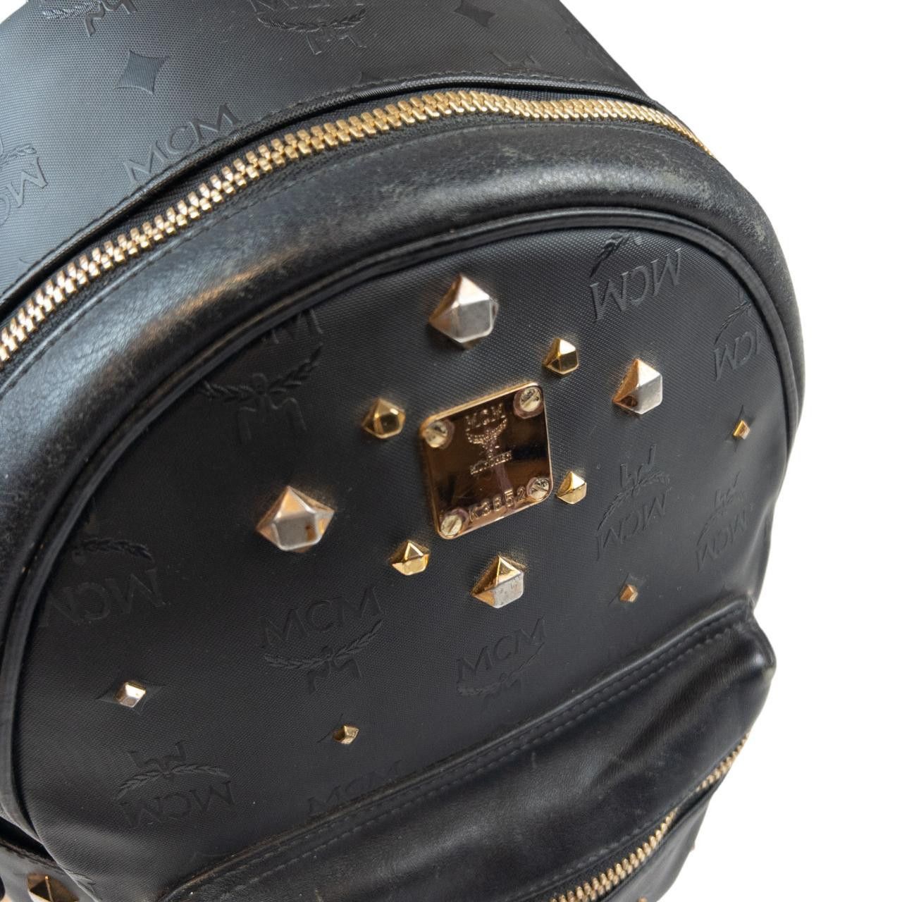 MCM Vintage MCM Monogram Leather Backpack Size ONE SIZE - 6 Thumbnail