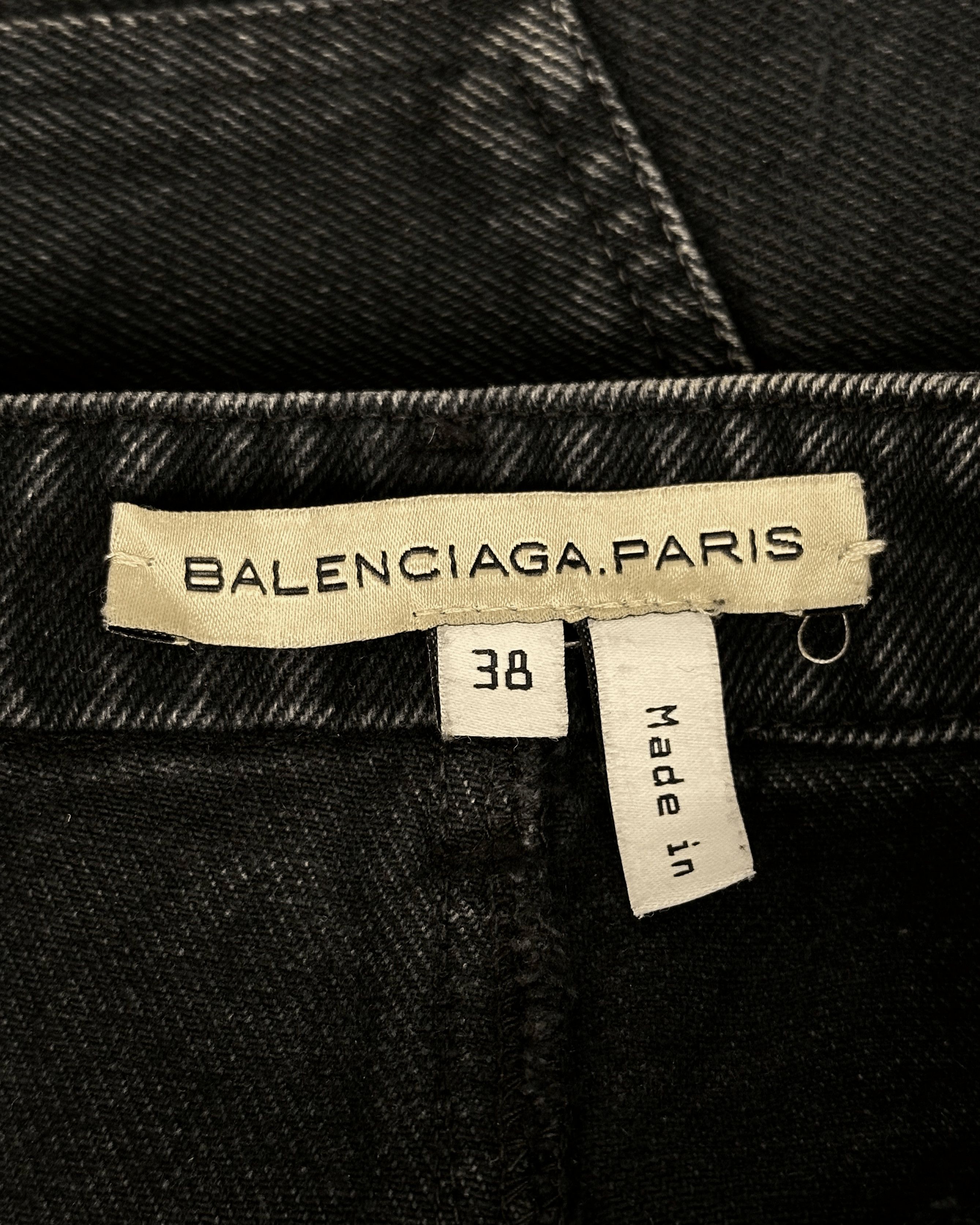 Balenciaga Balenciaga Paris Bleached Flared Denim Size US 27 - 10 Thumbnail