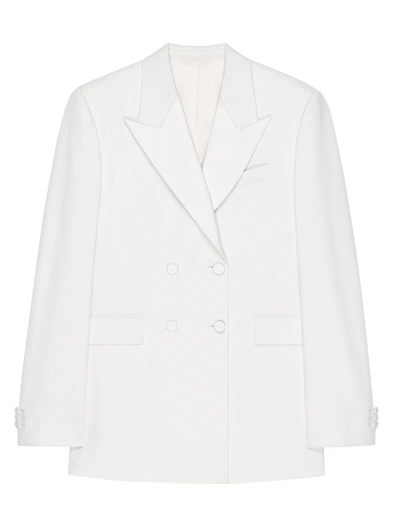 Givenchy o1w1db10325 Tuxedo Jacket in White Size M / US 6-8 / IT 42-44 - 1 Thumbnail
