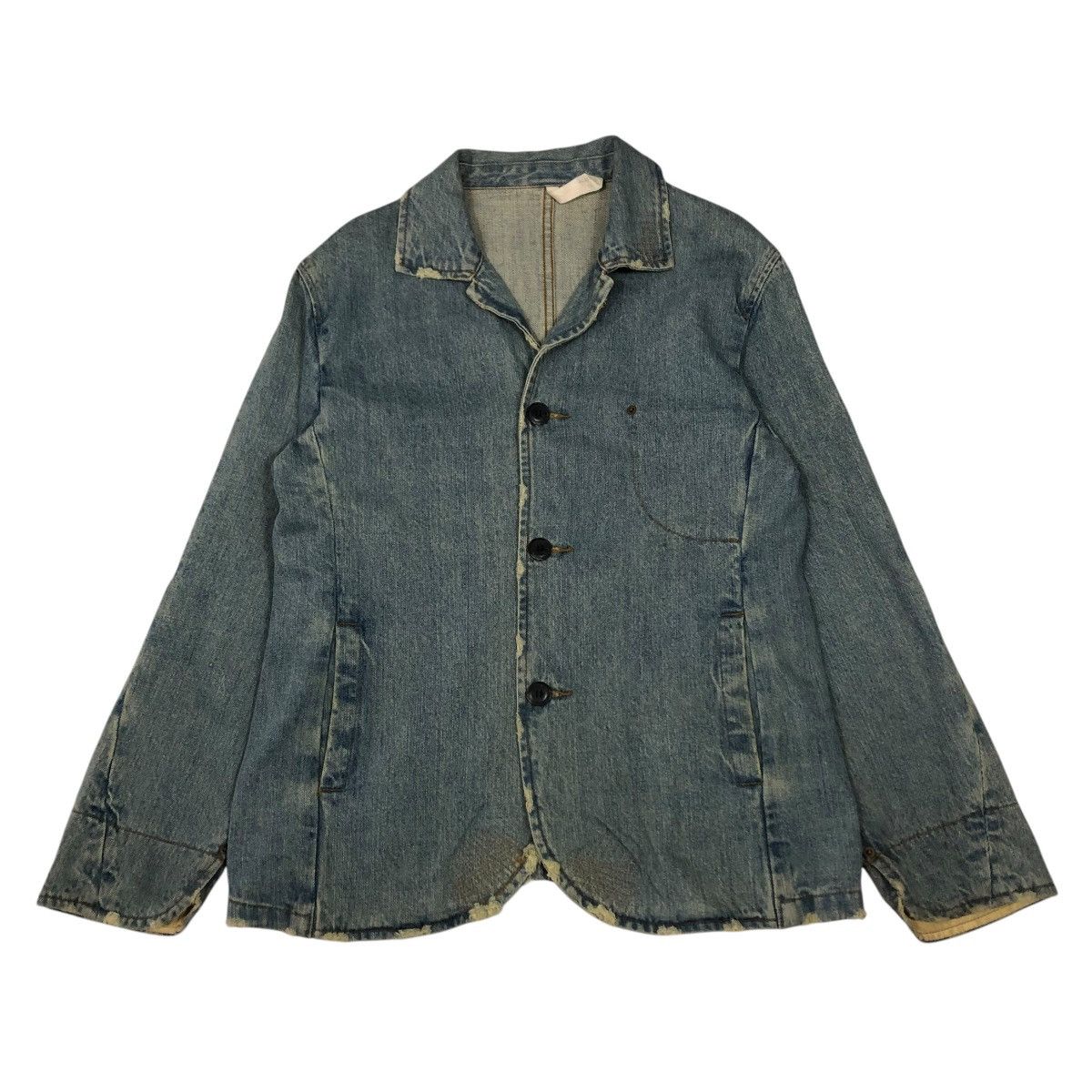 Japanese Brand 🔥VINTAGE CHORE DENIM JACKET NEVER SEEN THING ISSEY MIYAKE Size US M / EU 48-50 / 2 - 1 Thumbnail