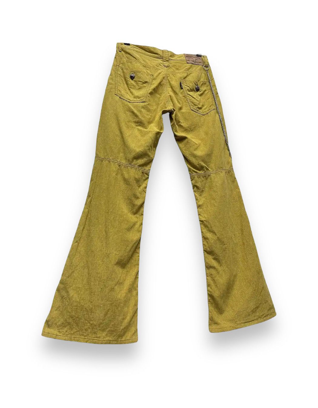 Japanese Brand BLUTENBLATT Light Corduroy Flare Chrome Heart Button Style Size US 30 / EU 46 - 3 Thumbnail