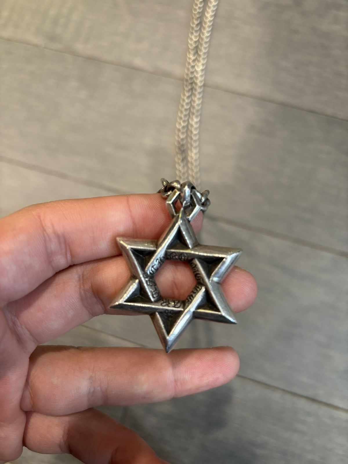 Chrome Hearts Chrome hearts Star of David + chain necklace Size ONE SIZE - 2 Thumbnail
