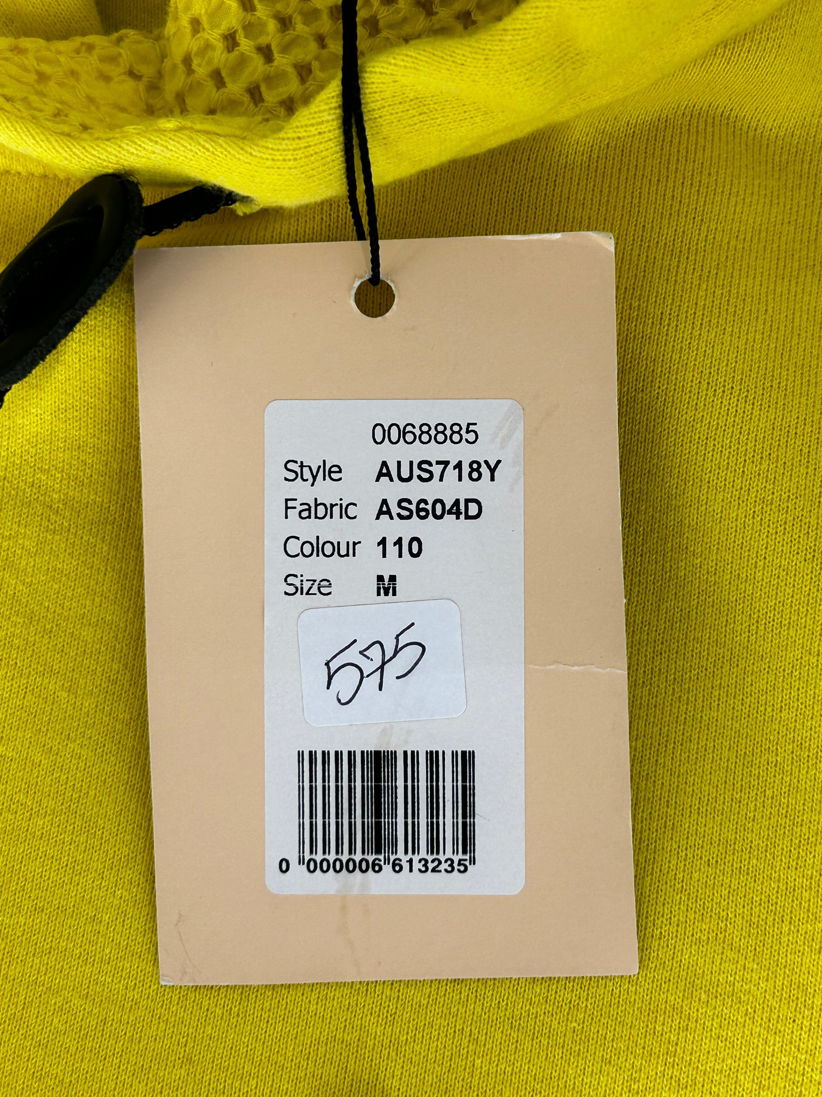 John Galliano John Galliano Yellow Oversized Hooded Jersey Top With Metal Size US L / EU 52-54 / 3 - 4 Thumbnail
