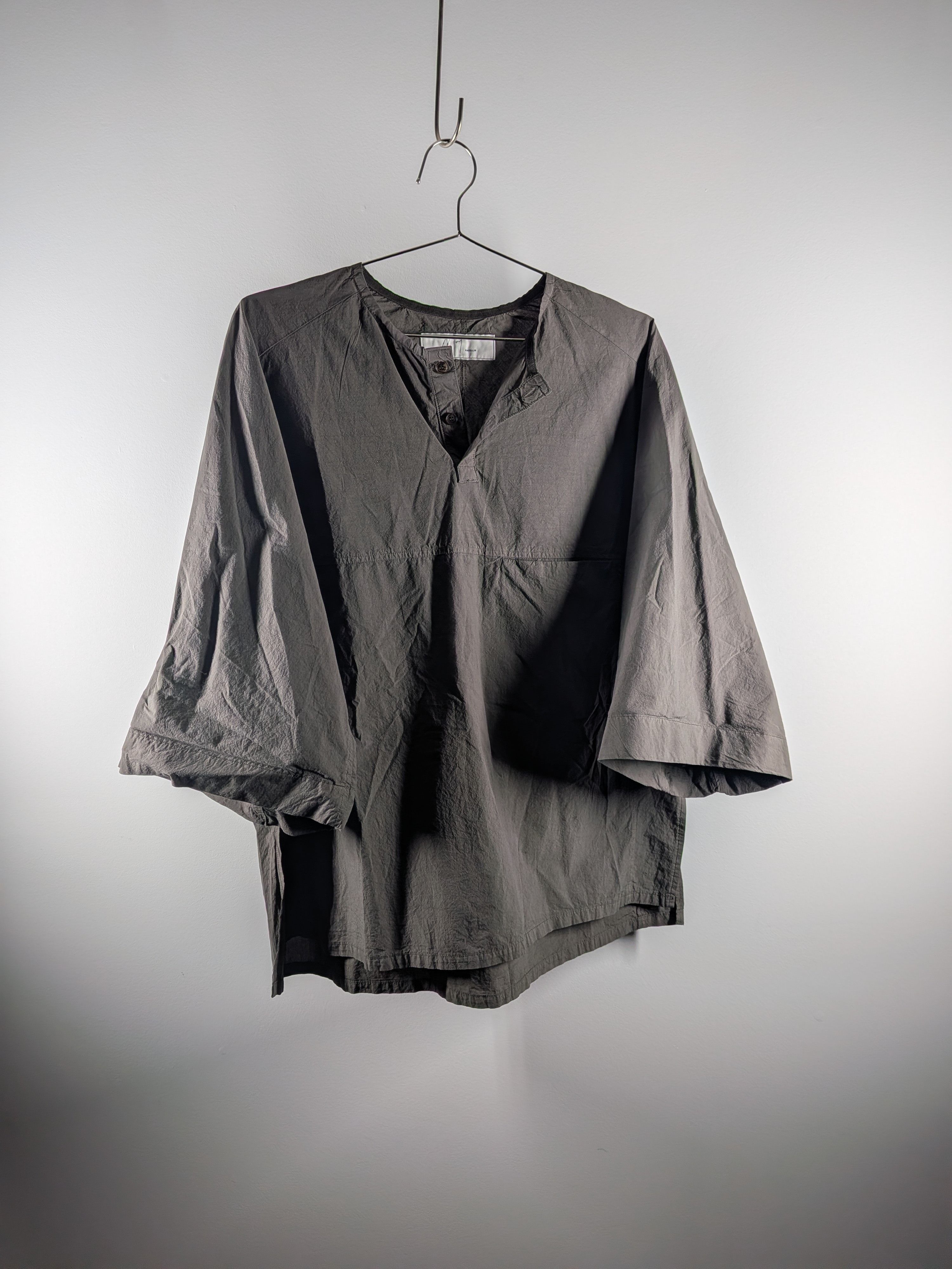 Other Ancellm Dyed Skipper Shirt Faded Black Size US M / EU 48-50 / 2 - 1 Thumbnail