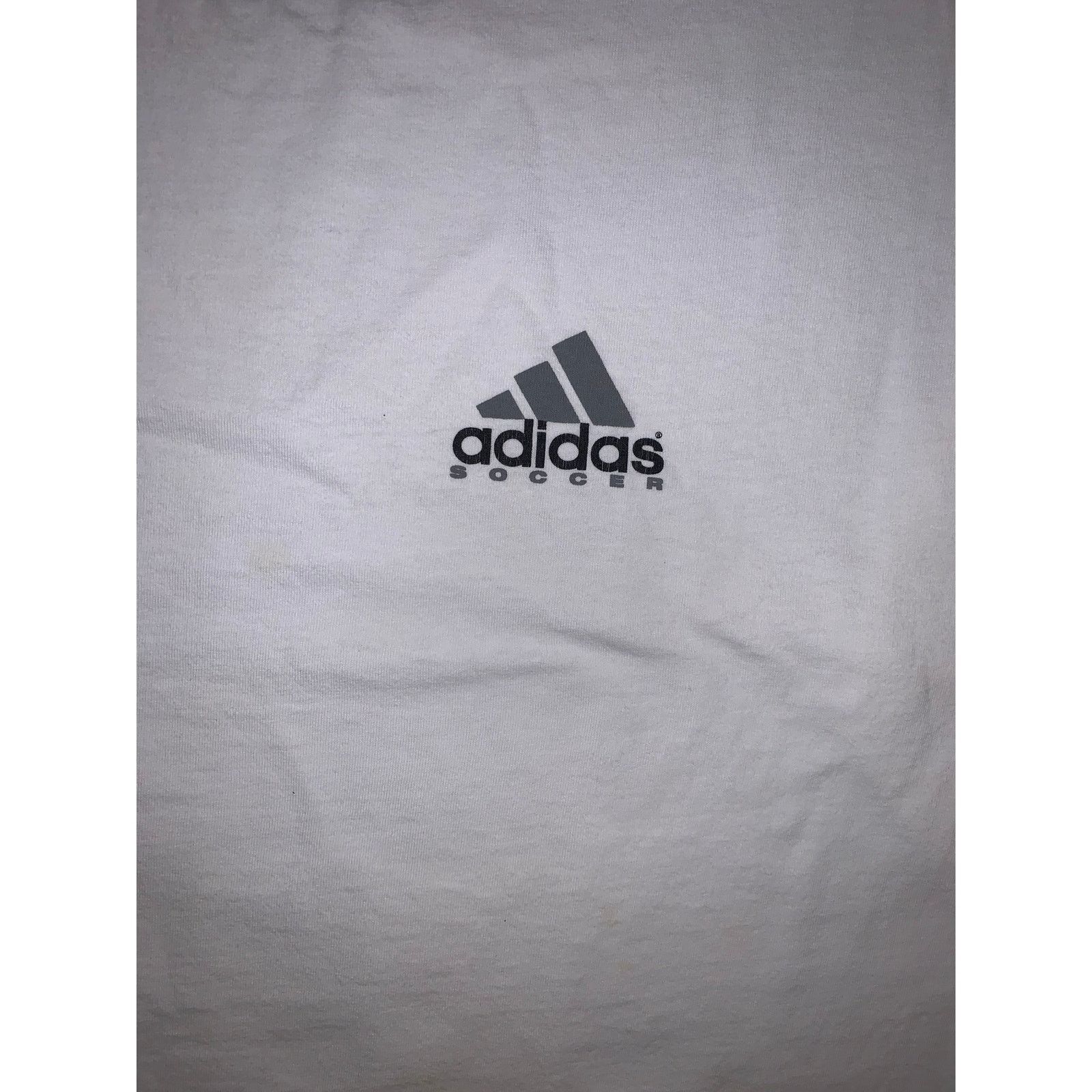 Adidas × Vintage Adidas 90s Ringer Long Sleeve Shirt White 2XL USA Trefoil Size US XXL / EU 58 / 5 - 2 Thumbnail