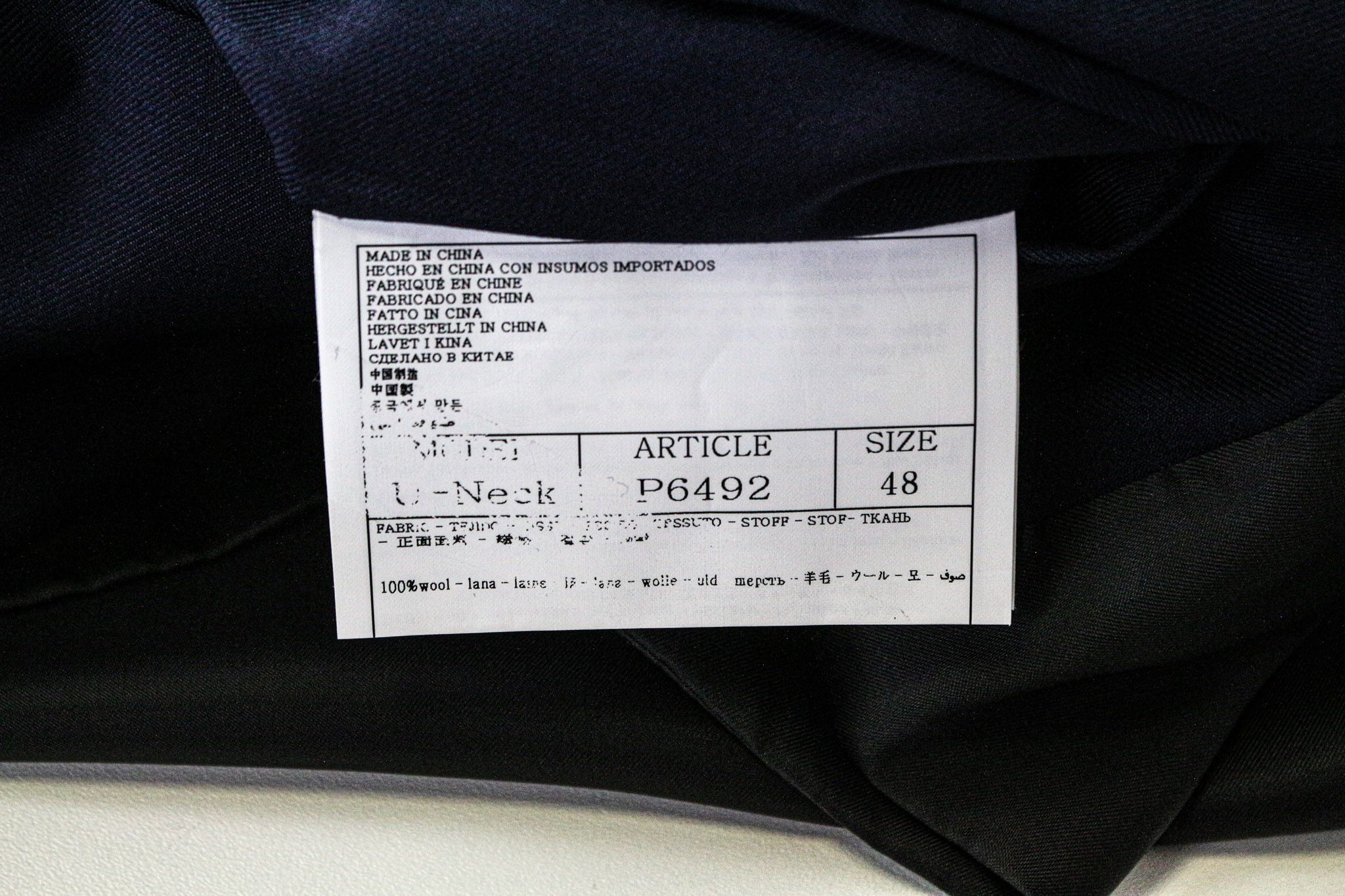 Suitsupply U-NECK UK38R Blue 2-Piece Slim Wool Tuxedo 76007 Size 38R - 8 Thumbnail