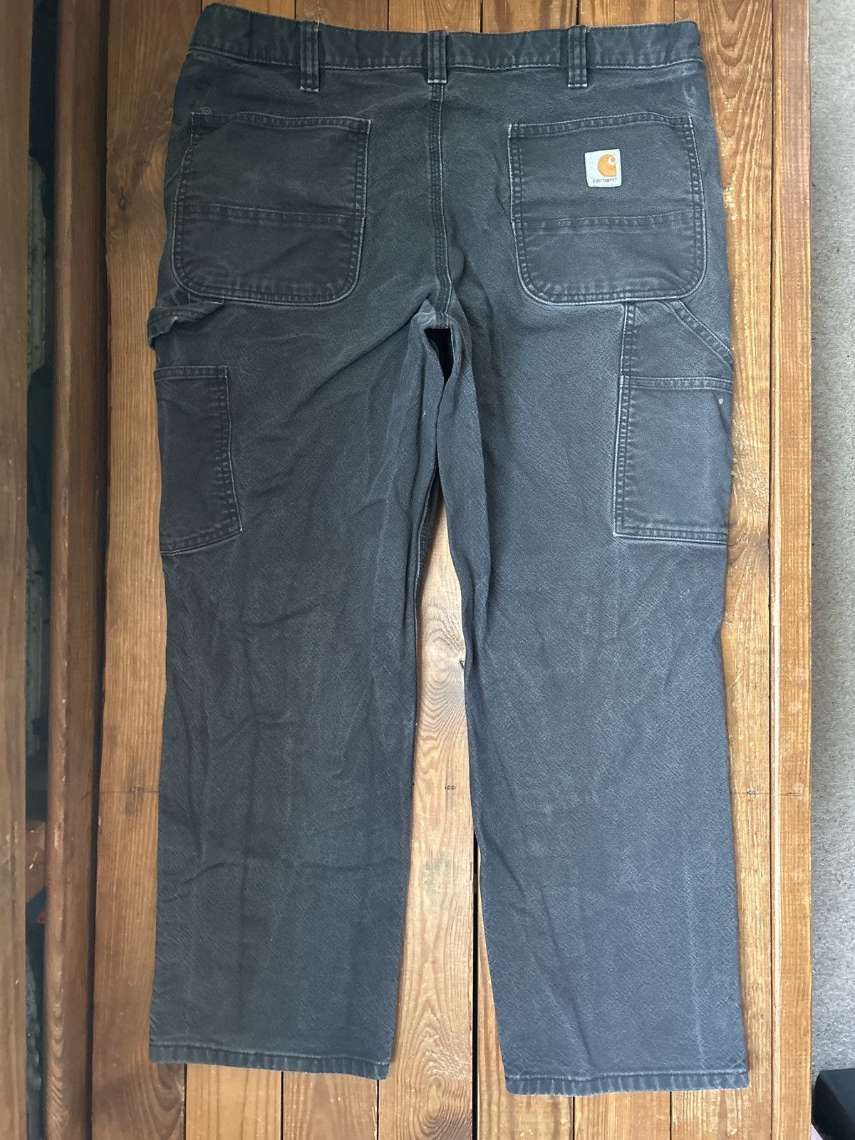 Carhartt × Vintage Vintage Carhartt Black Double Knee Carpenter Pants Size US 36 / EU 52 - 2 Thumbnail