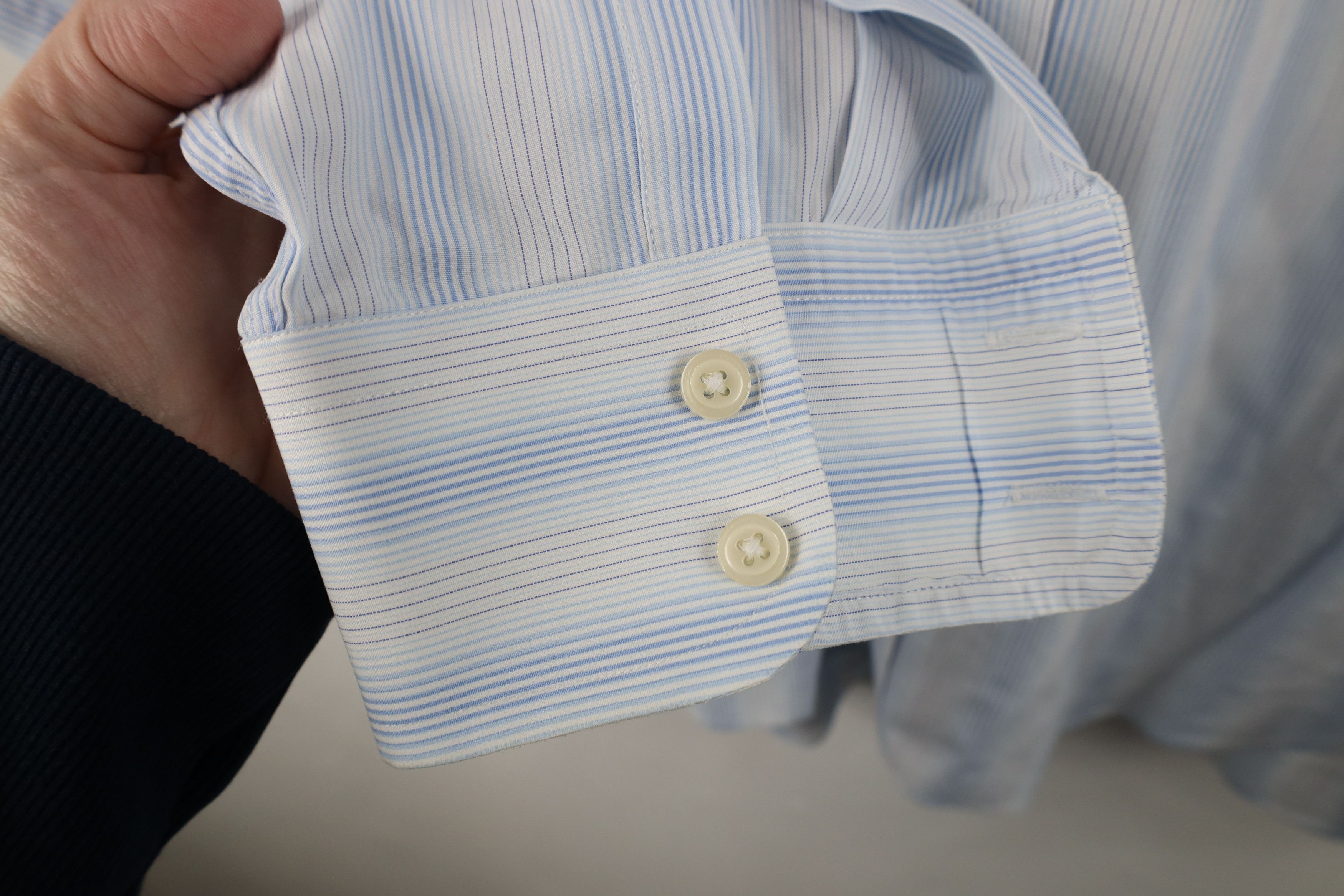 Charles Tyrwhitt Charles Tyrwhitt Striped Collared Button Dress Shirt Blue Size US L / EU 52-54 / 3 - 6 Thumbnail