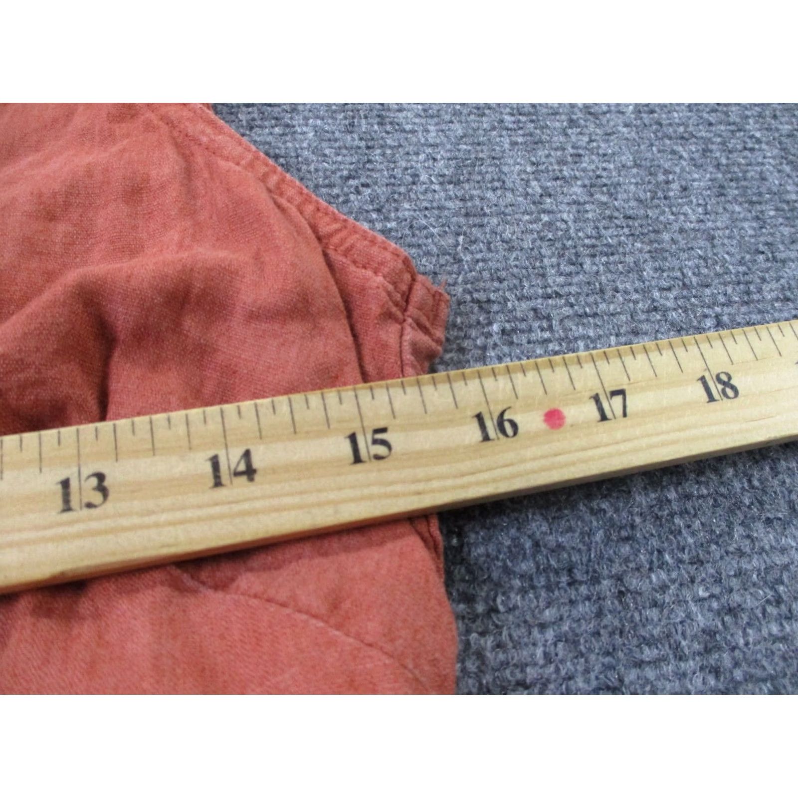Vintage Kuhl Romper Jumpsuit Womens M Orange Linen One Piece Summer Tank Belted Faded Size 32" / US 10 / IT 46 - 6 Thumbnail