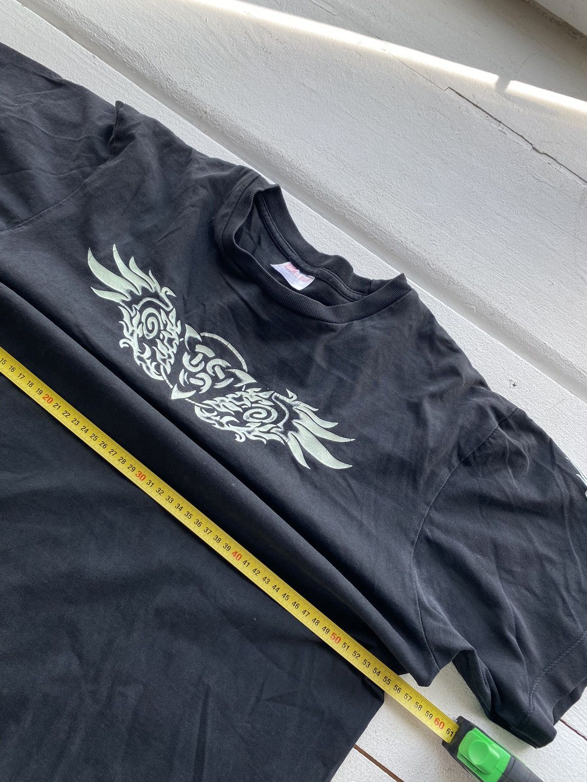 Japanese Brand × Vintage 90s🔥VNTG TATTOO TRIBAL JAPANESE ART GOTHIC OPIUM TEE PUNK Size US L / EU 52-54 / 3 - 8 Thumbnail