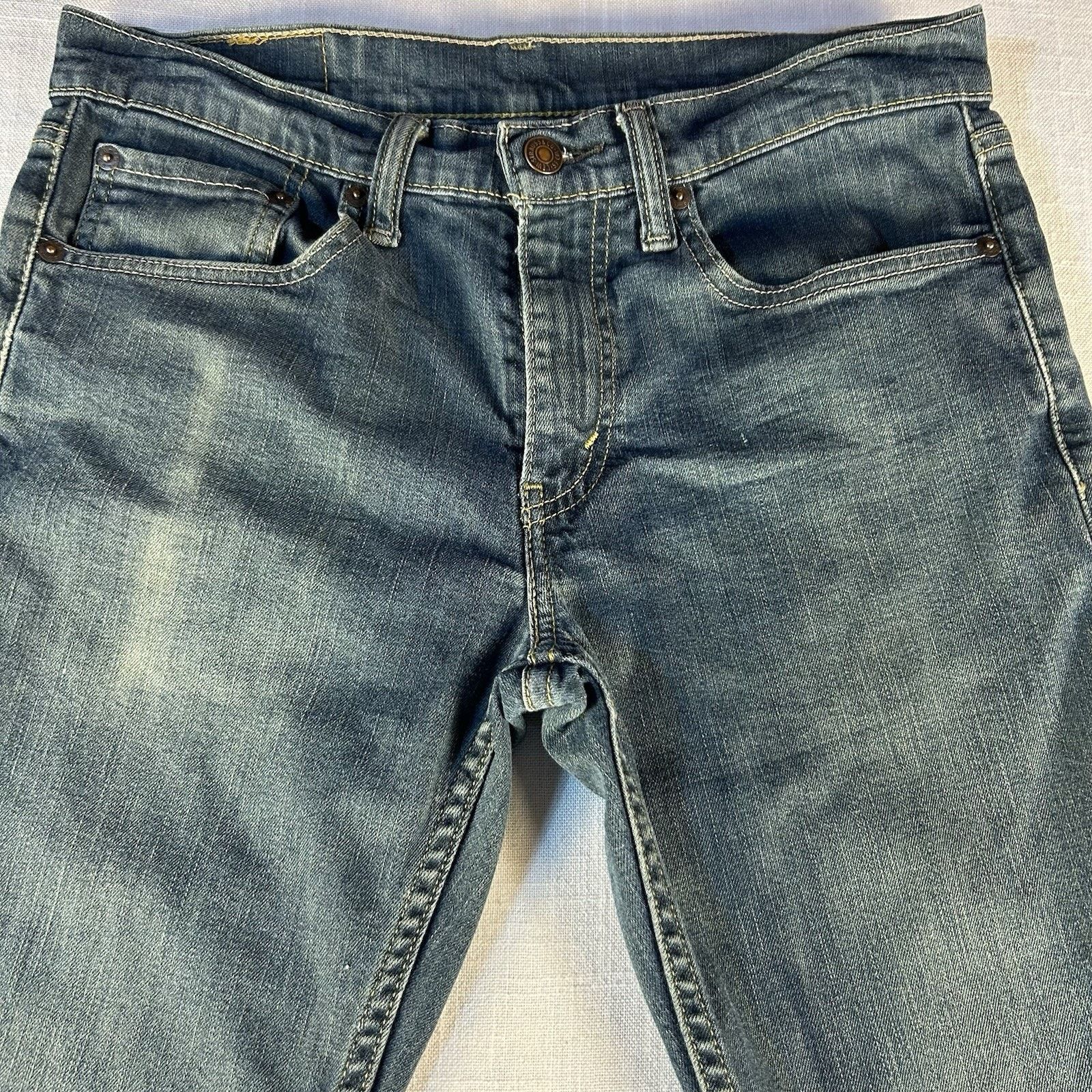 Levi's Levis 511 Jeans Mens 31x32 Blue Denim Slim Straight Size US 31 - 2 Thumbnail