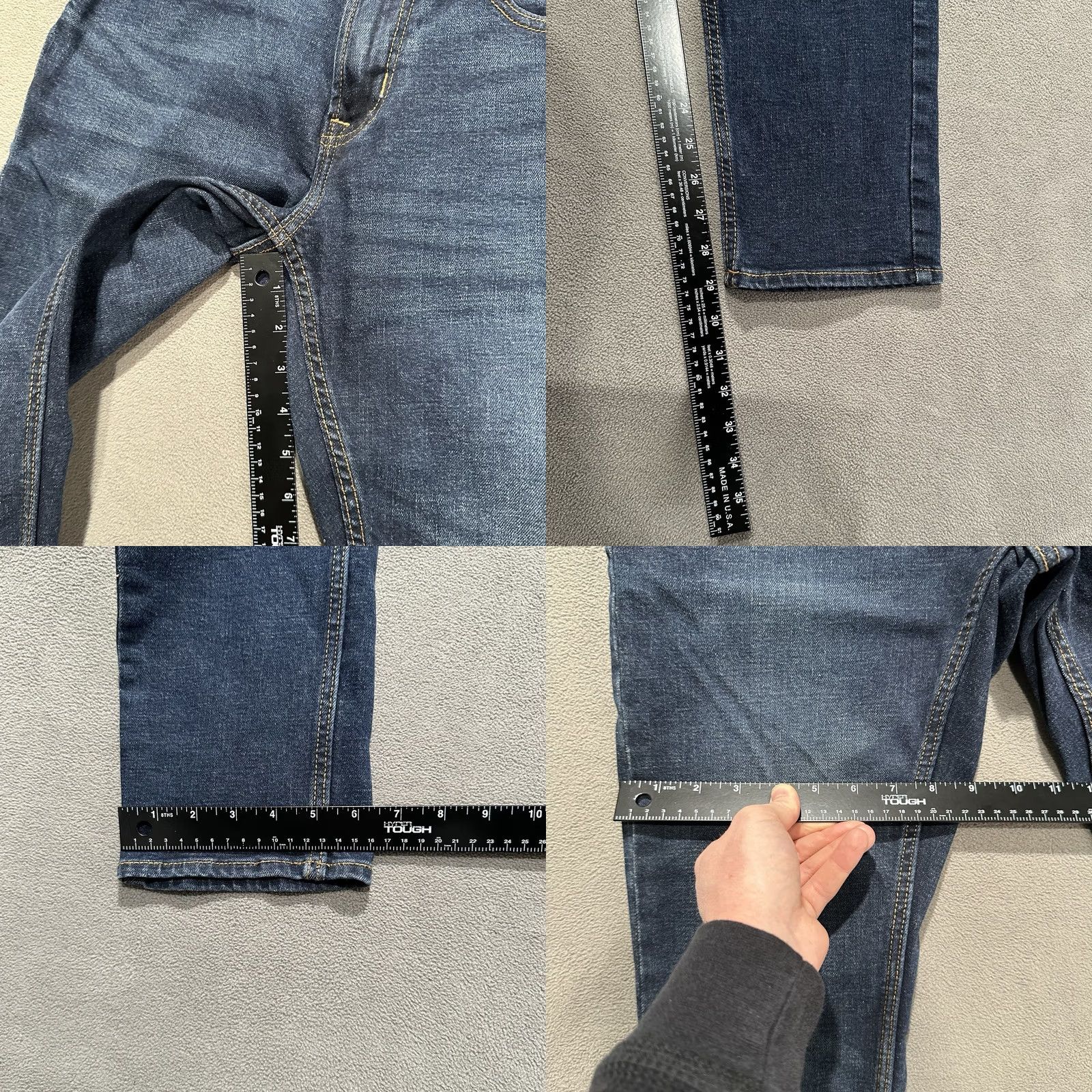 Old Navy Vintage Old Navy Jeans Mens 29x30 (29x29) Light Denim Slim Fit Utility Pants - Worn Condition Size US 29 - 9 Thumbnail