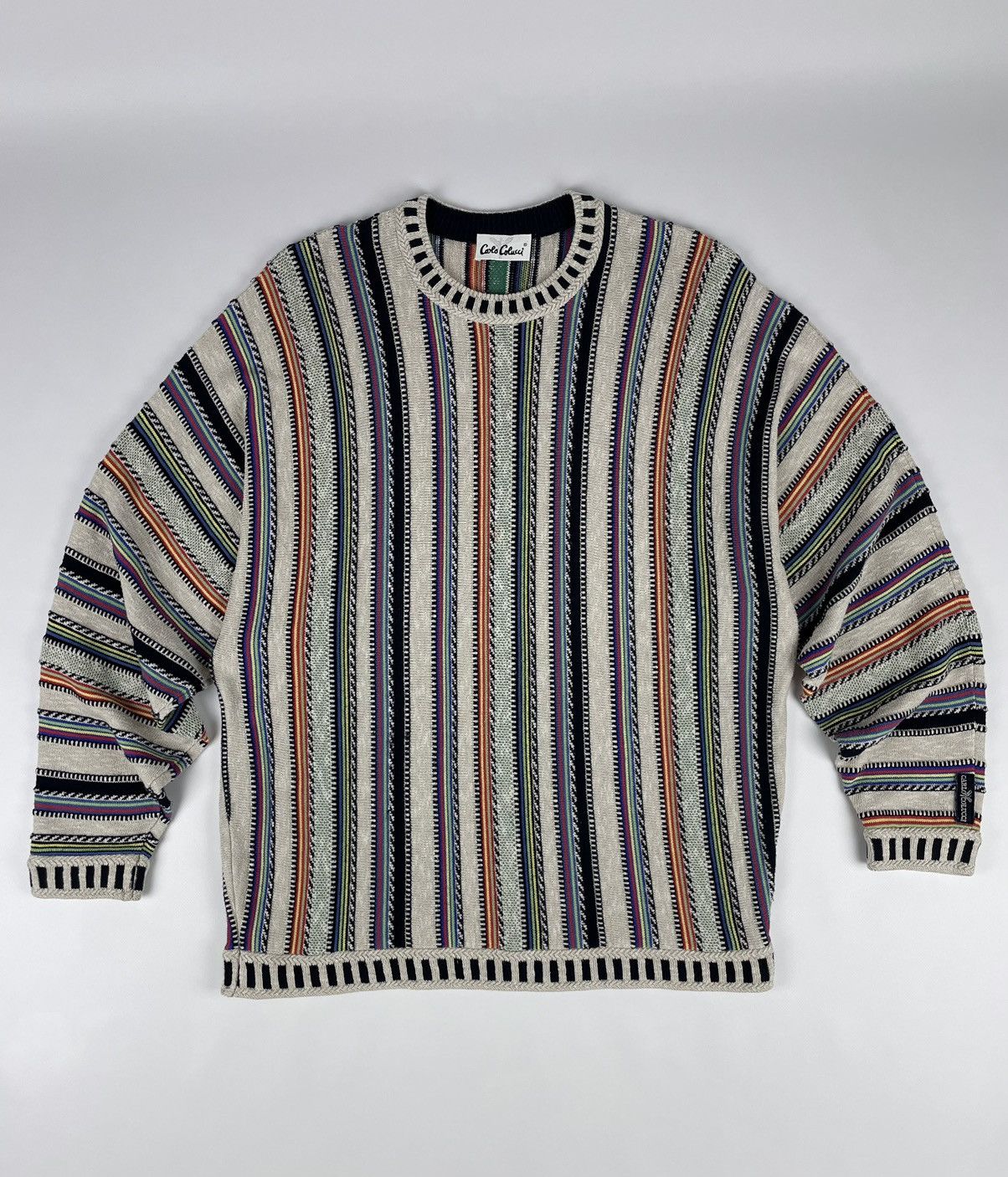 Vintage Carlo Colucci multicolor Sweater Coogi style