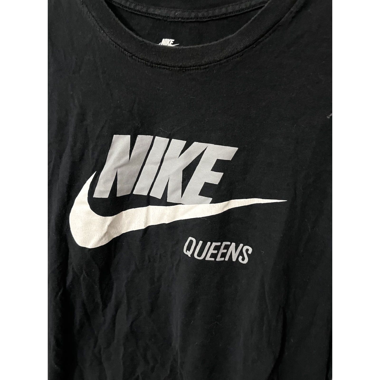 Nike Nike Tee Adult Black Short Sleeve Crewneck T-shirt Graphic logo Queens Large Size US L / EU 52-54 / 3 - 3 Thumbnail