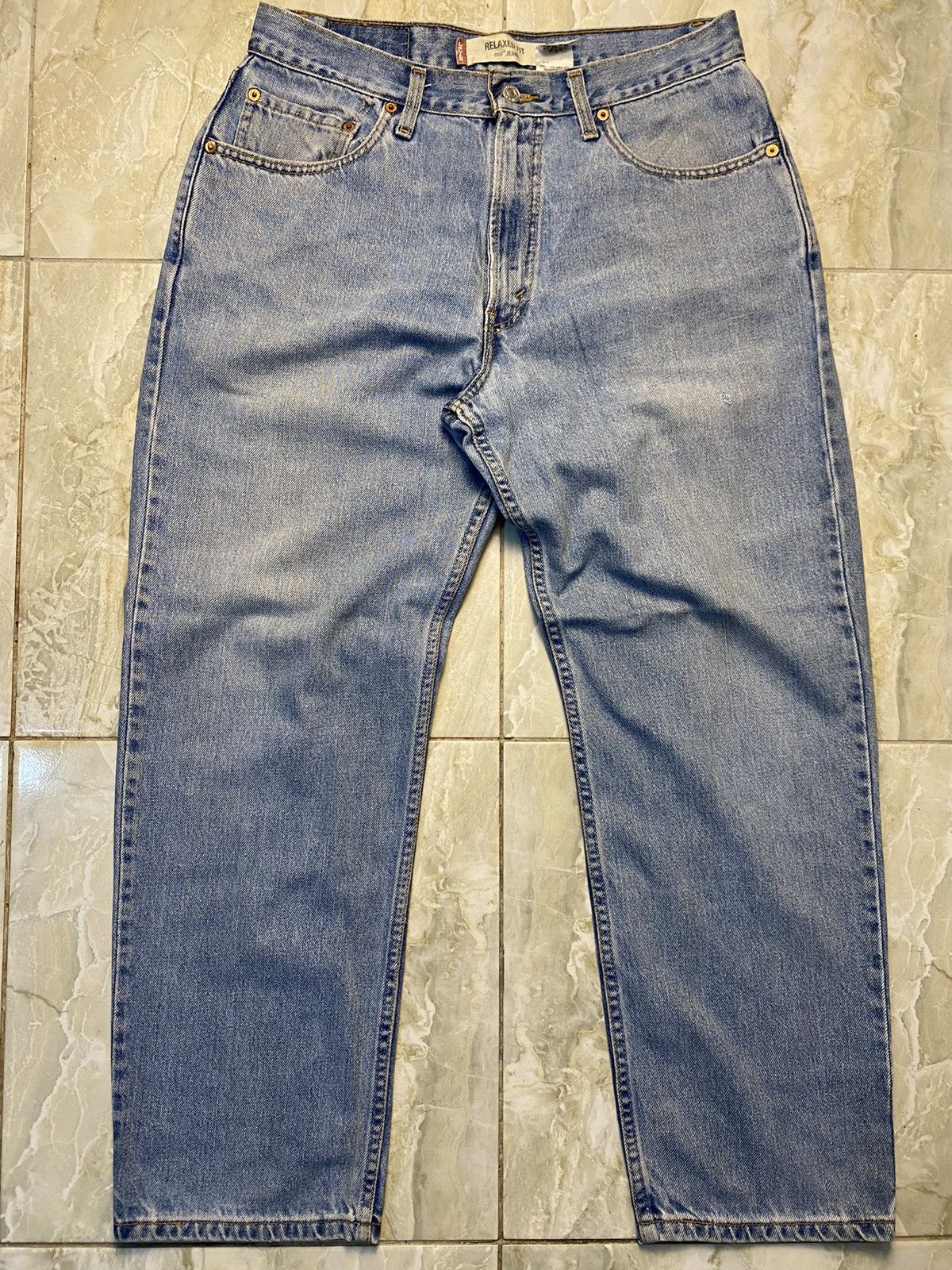 Levi's Vintage Levi’s 550 Relaxed Fit Blue Denim Pants single r Size US 34 / EU 50 - 1 Thumbnail