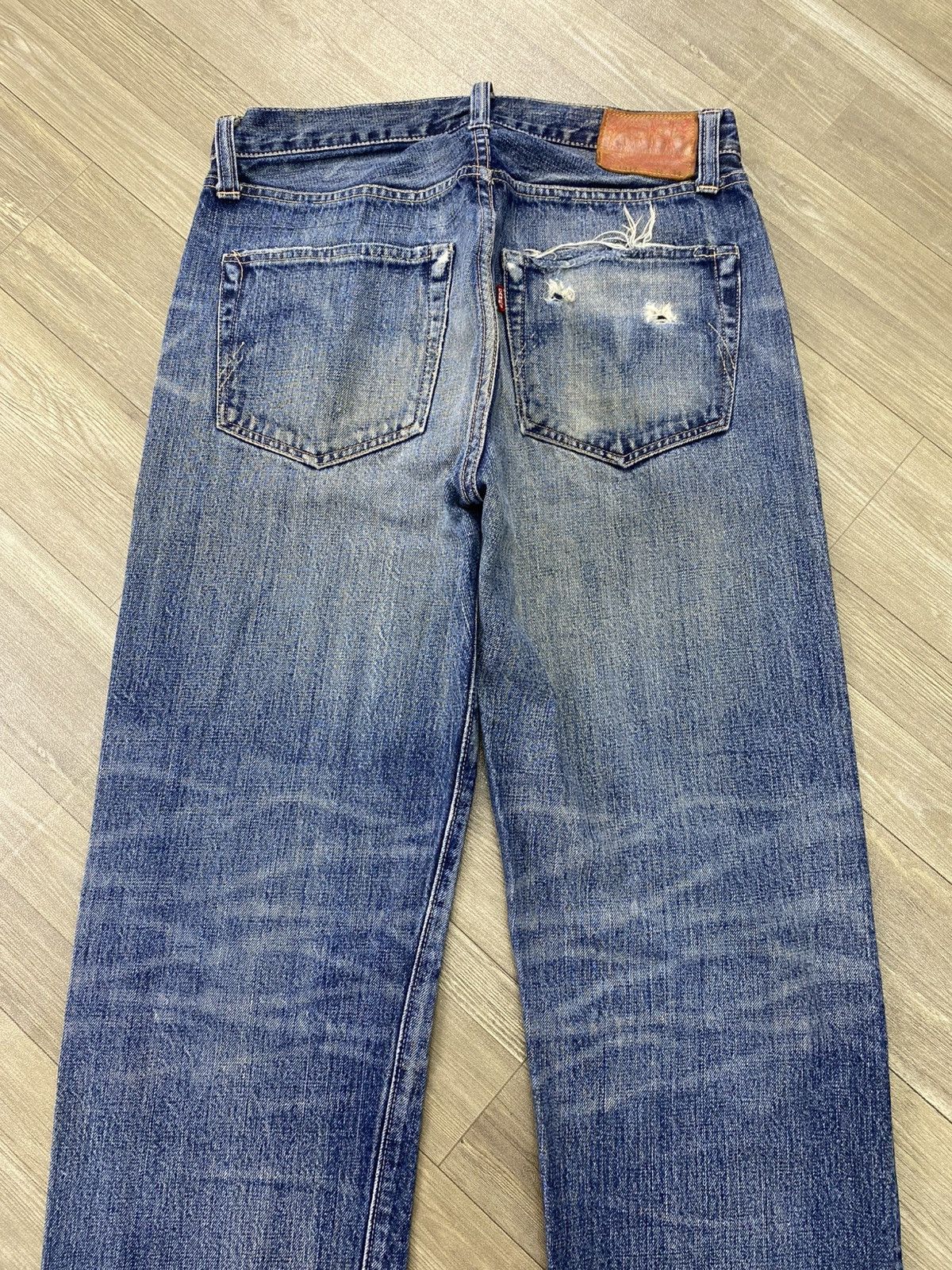 Sugar Cane 🇯🇵Vintage Sugar Cane 1947 Distressed Faded Selvedge Denim Size US 29 - 20 Thumbnail