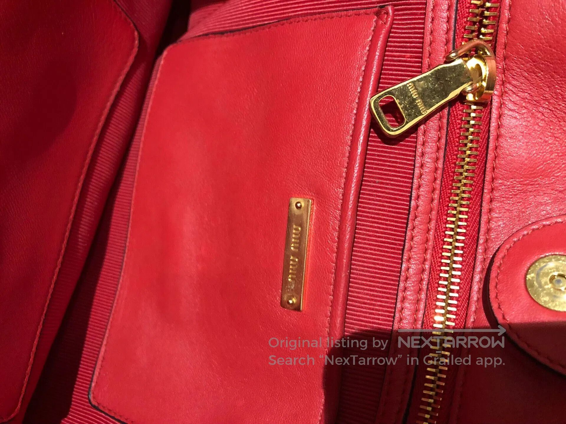 Miu Miu Miu Miu Bow Strap Tote Bag. Size ONE SIZE - 7 Thumbnail