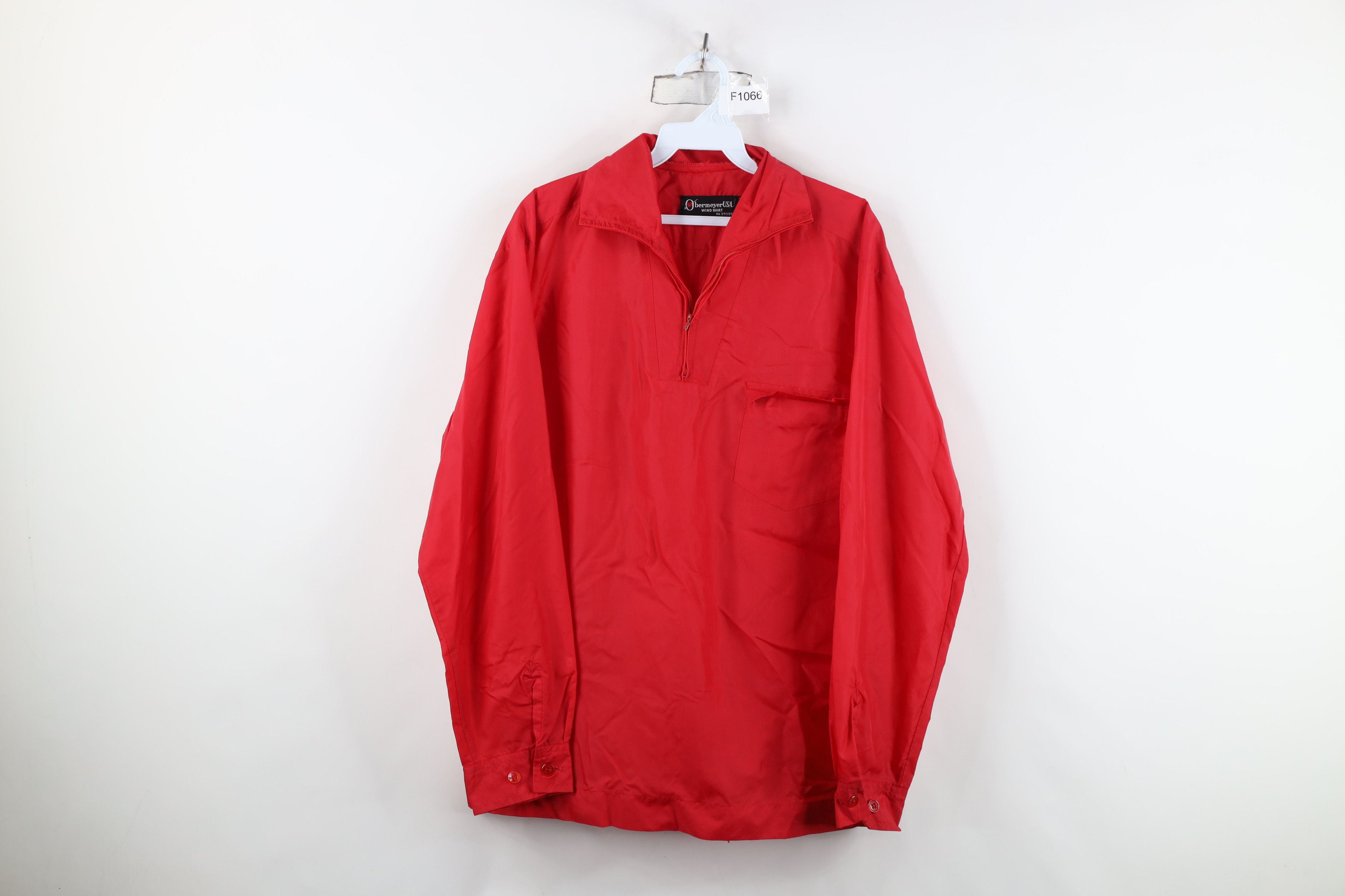 Vintage Vintage 70s Streetwear Shirt Jacket Jac Shirt Red USA Size US M / EU 48-50 / 2 - 1 Thumbnail