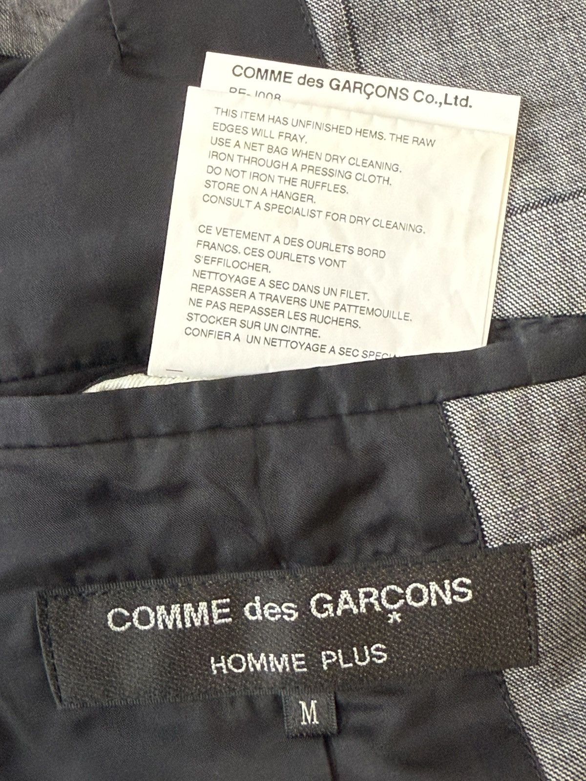 Comme des Garcons Comme des Garcons homme plus wool jacket Size 48L - 7 Thumbnail