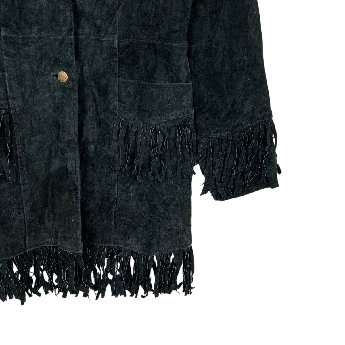 Japanese Brand Japanese Brand Excelled Collection Fringe Suede Jacket Size XS / US 0-2 / IT 36-38 - 4 Thumbnail