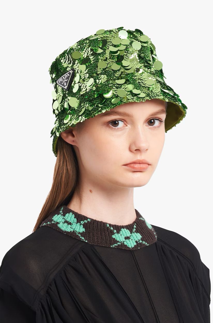 Prada Prada Green Sequin Bucket Size ONE SIZE - 1 Preview