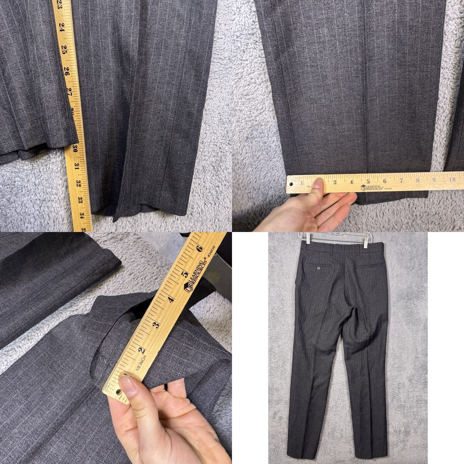 Levi's Levi's Action Suit Men 42L Strauss Business Class 2 Piece Set Vintage USA Dacron Suit Shirt Jacket Set 42 Gray Wool Polyester Size 42R - 10 Thumbnail