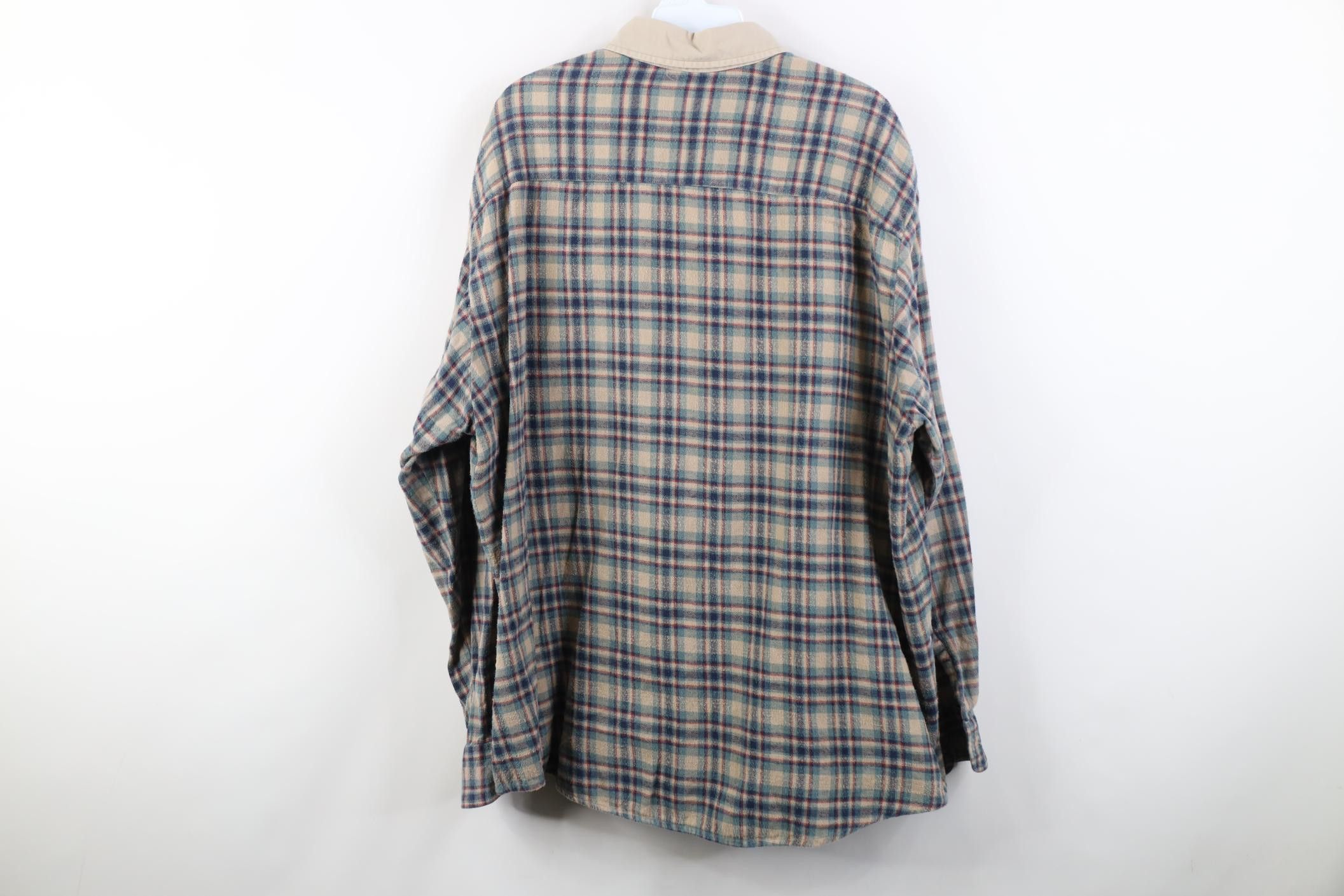 Vintage Vintage 90s Streetwear Flannel Button Down Shirt Plaid Size US XL / EU 56 / 4 - 10 Thumbnail