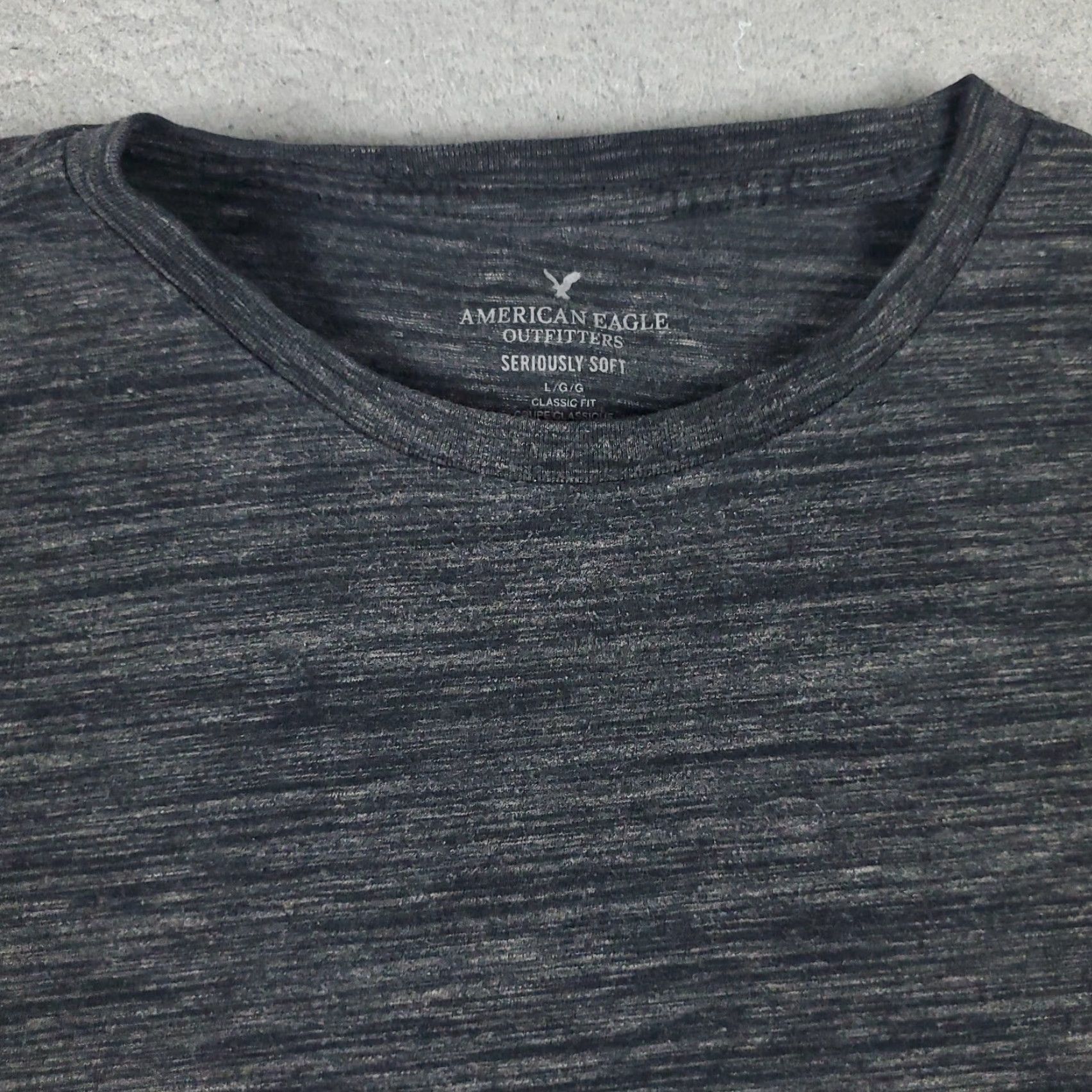 American Eagle Outfitters American Eagle T-Shirt Men's Large Gray Casual Short Sleeve Classic Size US L / EU 52-54 / 3 - 2 Thumbnail