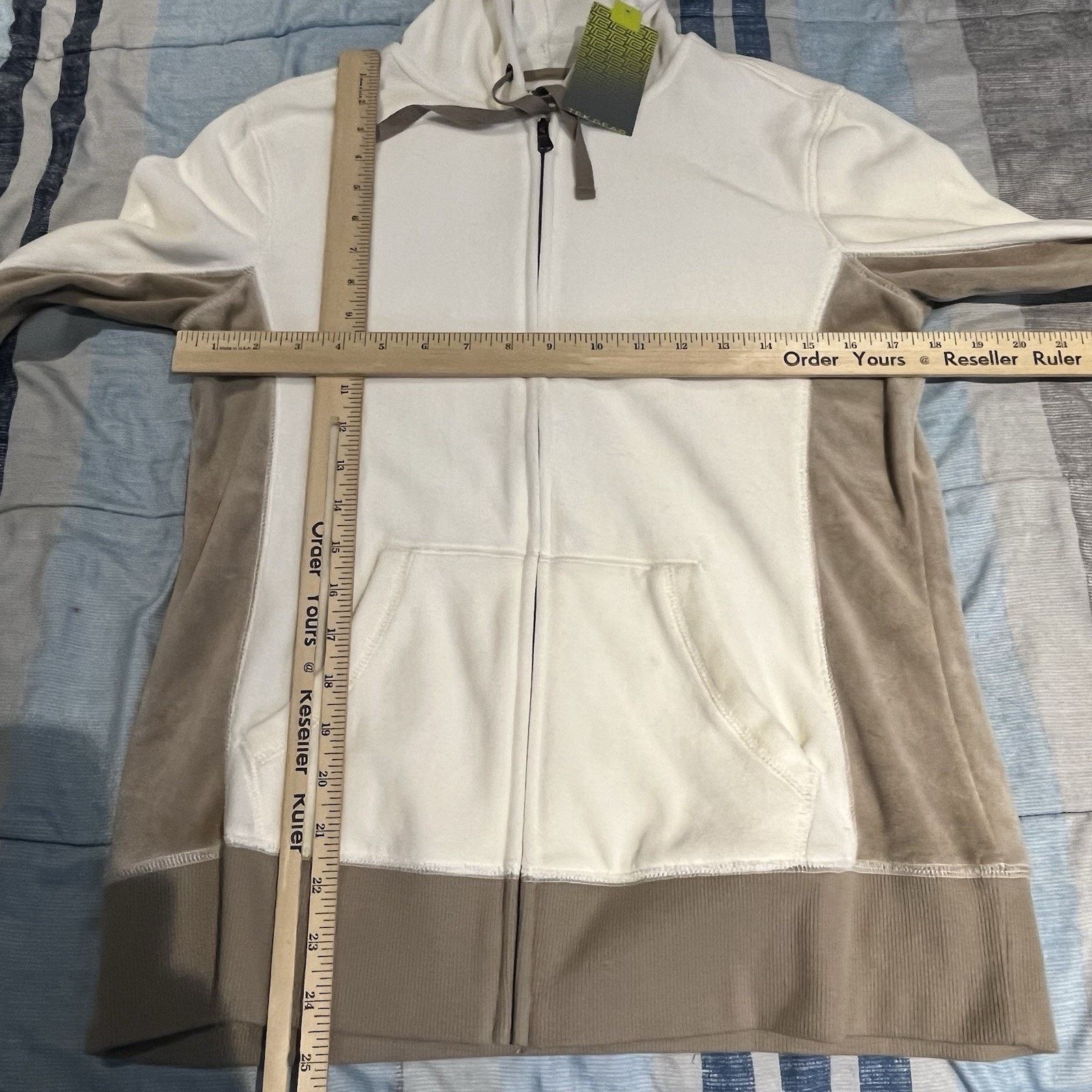 Tek Gear Tek Gear women's M full zip ivory fleece hoodie NWT Size M / US 6-8 / IT 42-44 - 3 Thumbnail