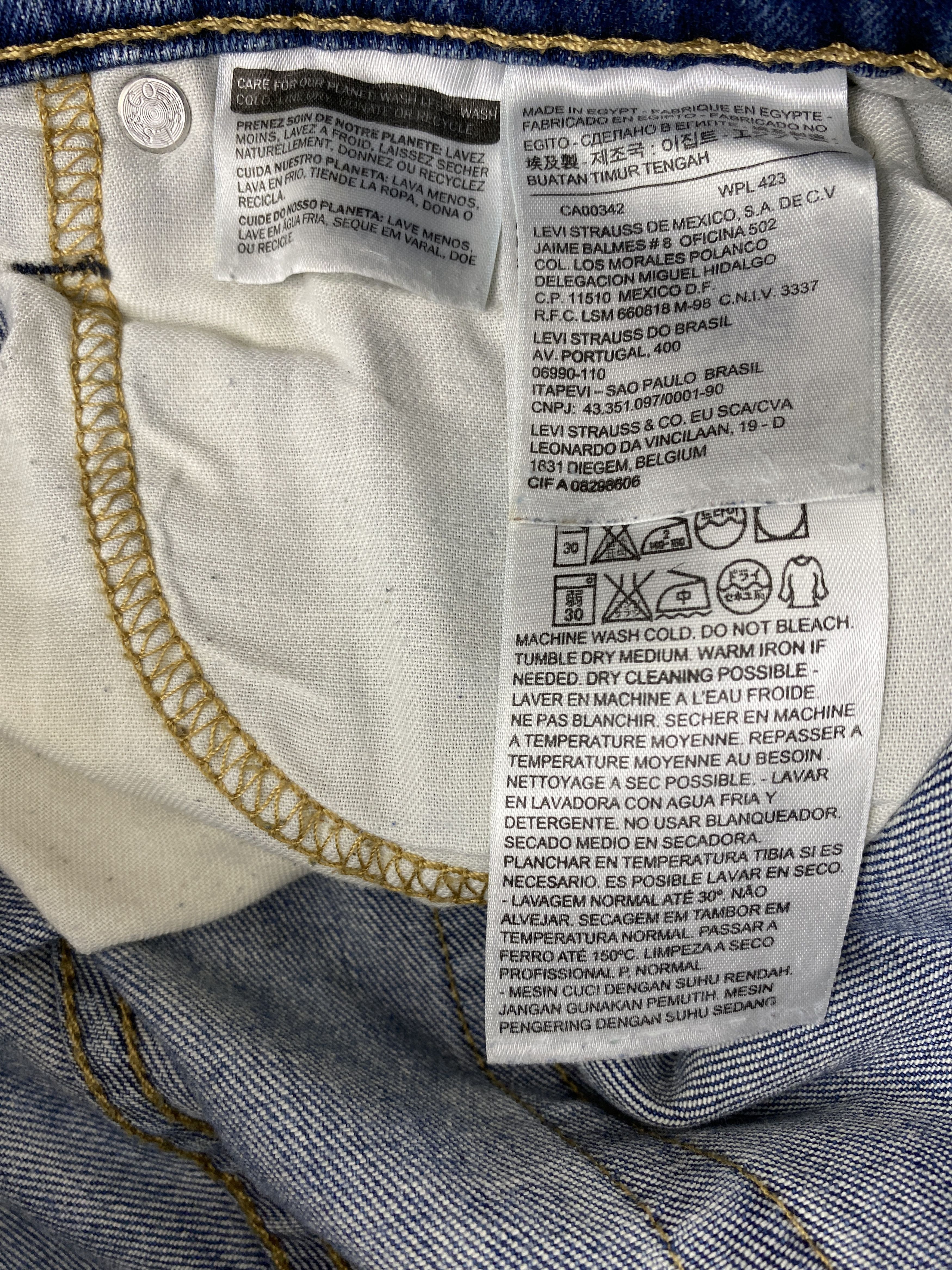 Levi's × Vintage Vintage Levis 513 Light Washed Jeans Size US 30 / EU 46 - 12 Thumbnail