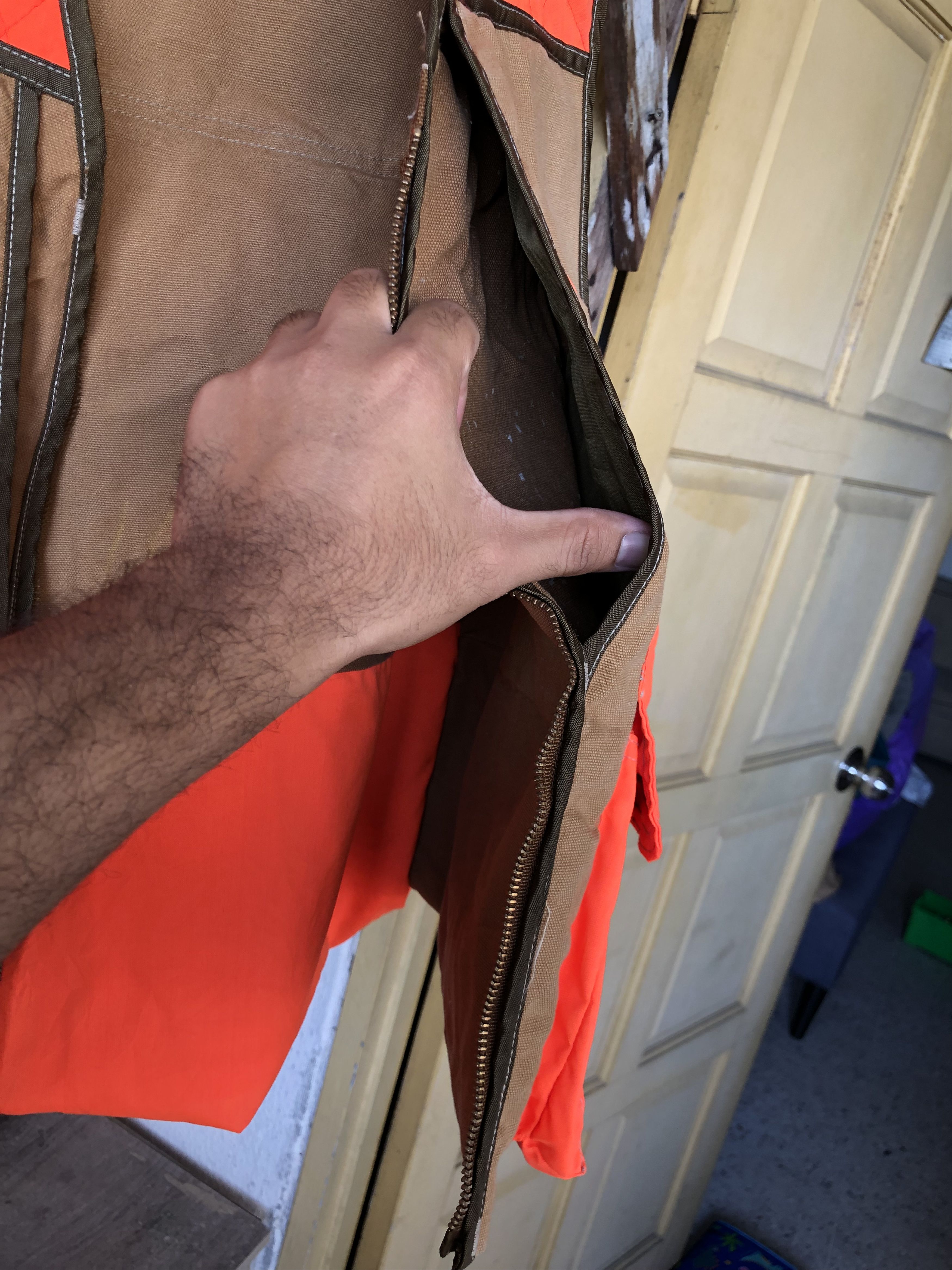 Carhartt Rare❗️Vintage Carhartt Blaze Orange Game Hunting Vest Jacket Size US XL / EU 56 / 4 - 19 Thumbnail