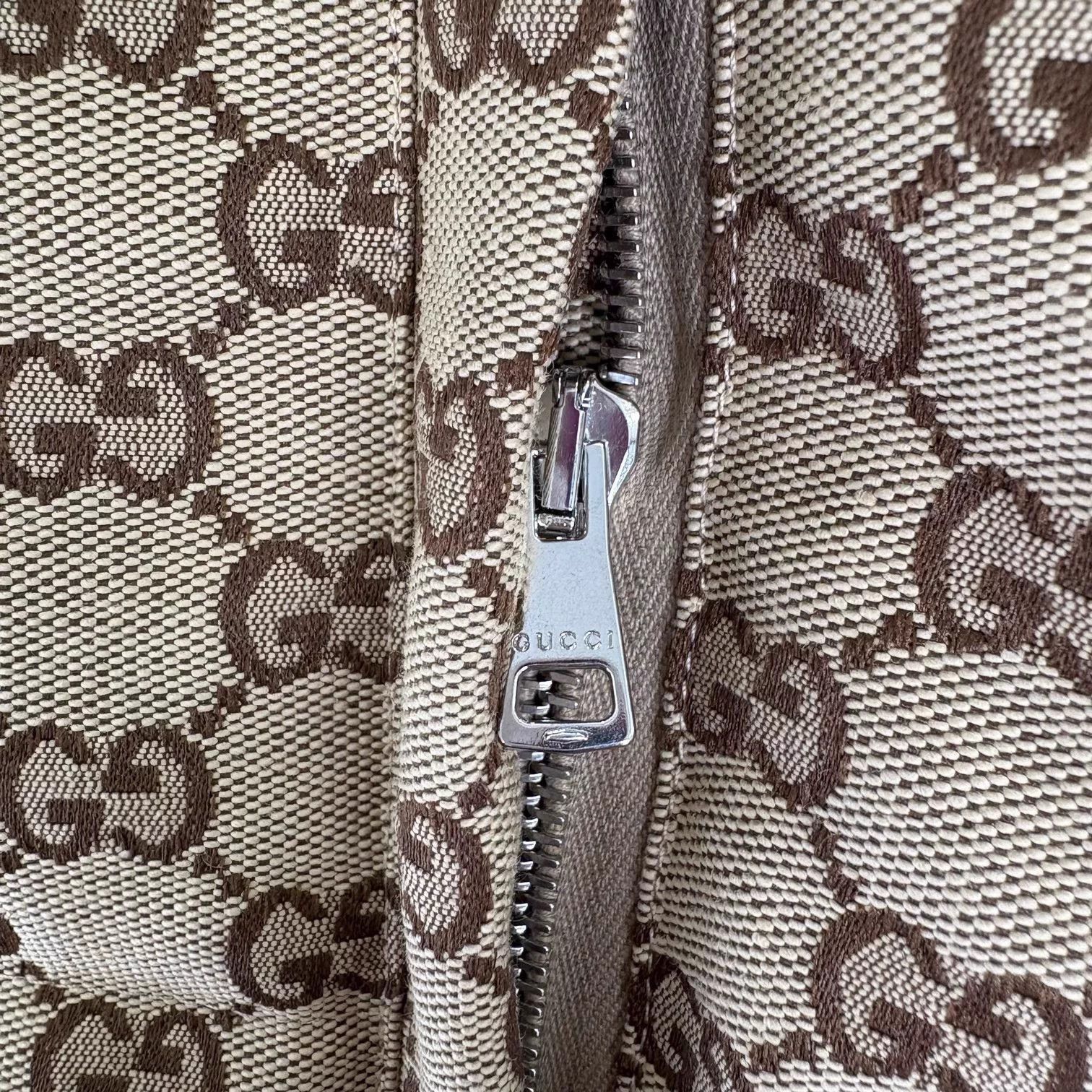 Gucci GUCCI allover stand collar zip jacket wmn's brown Size S / US 4 / IT 40 - 8 Thumbnail