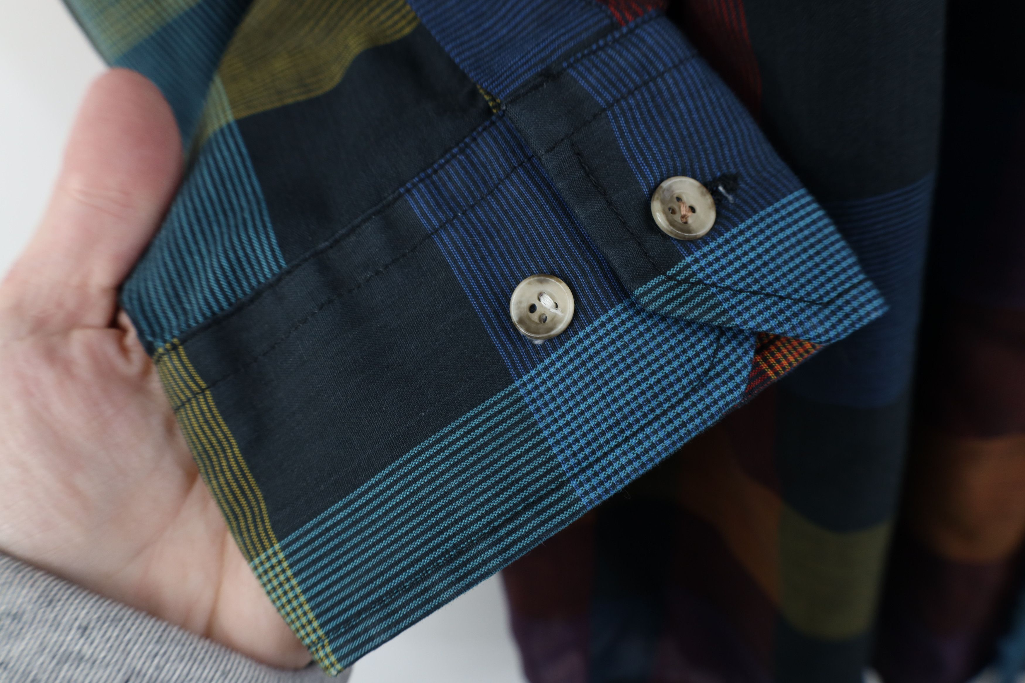 Vintage Vintage 90s Streetwear Rainbow Plaid Button Down Shirt Size US L / EU 52-54 / 3 - 6 Thumbnail