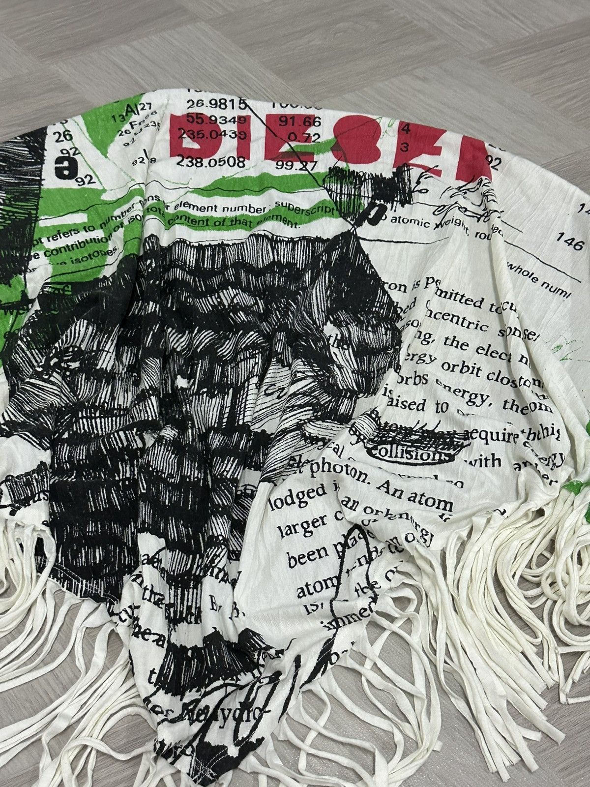 Diesel Diesel Poem Seditionaries Scarf Size ONE SIZE - 7 Thumbnail