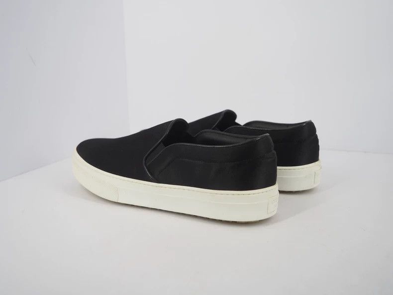 Celine CELINE Black satin slip shoes Size US 7 / EU 40 - 2 Thumbnail