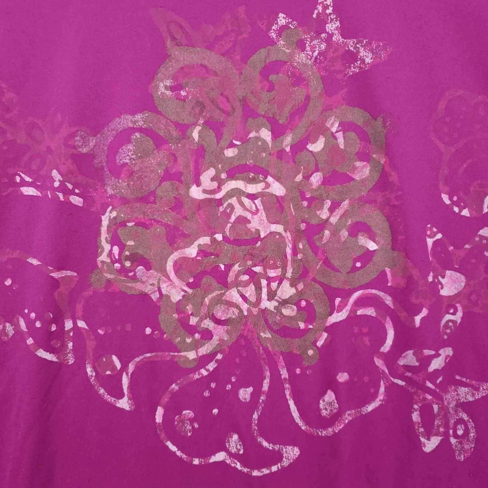 Vintage JMS Active T-Shirt Womens 2X Purple Dolman Sleeve Short Sleeve Pullover 100% Polyester Sport Graphic Size XXL / US 16-18 / IT 52-54 - 6 Thumbnail