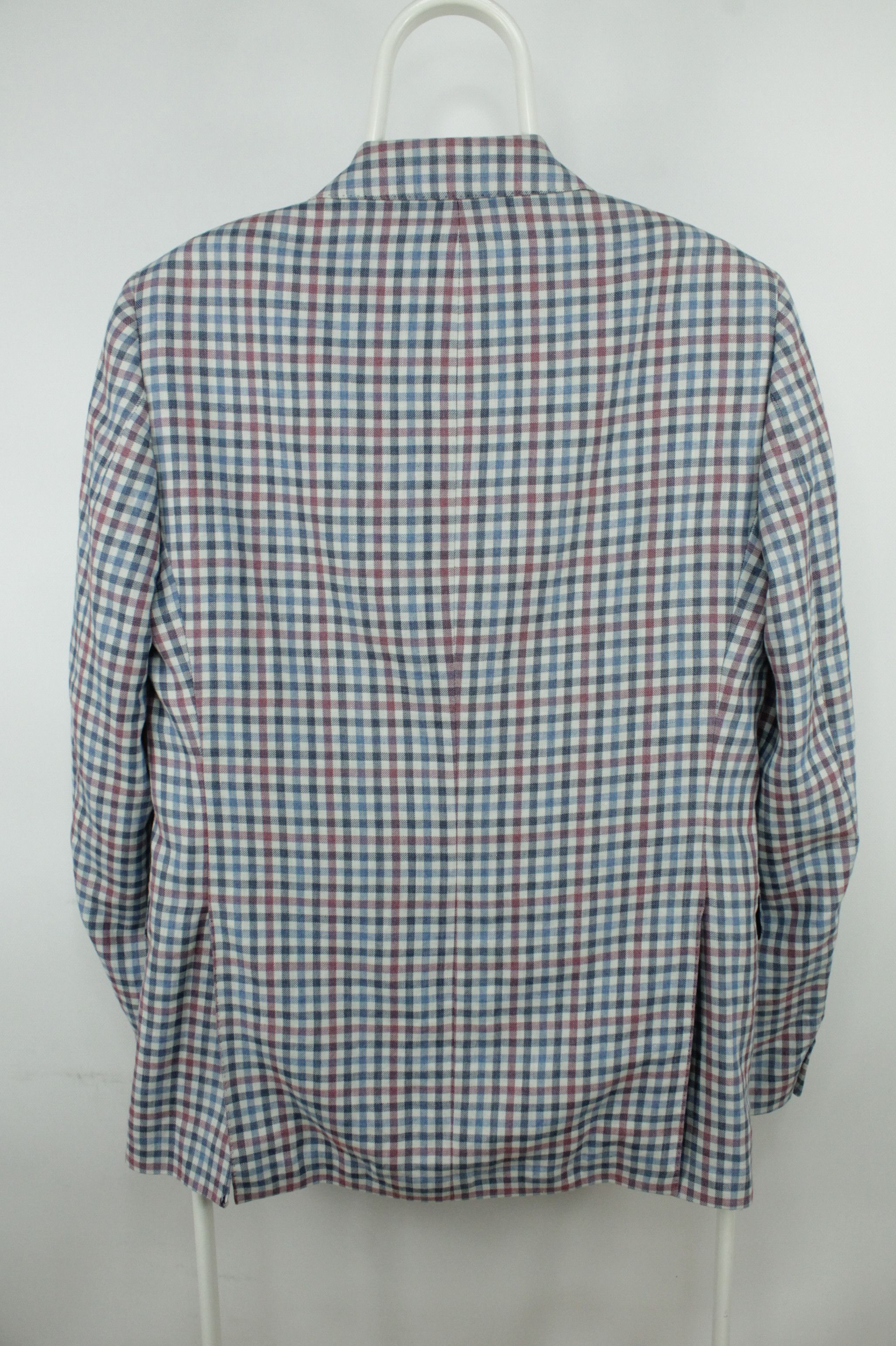 Boggi Boggi Milano Linen Wool Gingham Sport Coat Blazer Men's Size US M / EU 48-50 / 2 - 6 Thumbnail