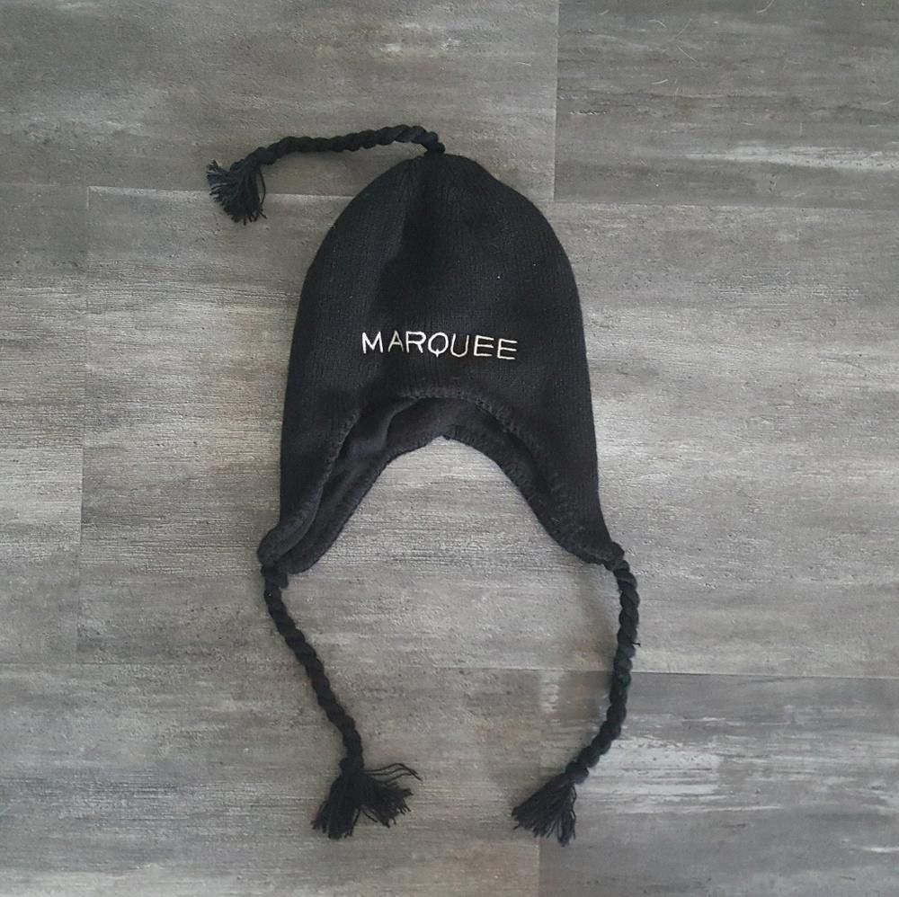Designer Black Braid Detailed Marquee Beanie Size ONE SIZE - 1 Thumbnail