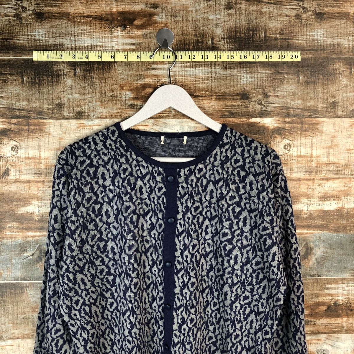 Japanese Brand Japanese Brand Purple Patterned Cardigans #A1361 Size L / US 10 / IT 46 - 5 Thumbnail