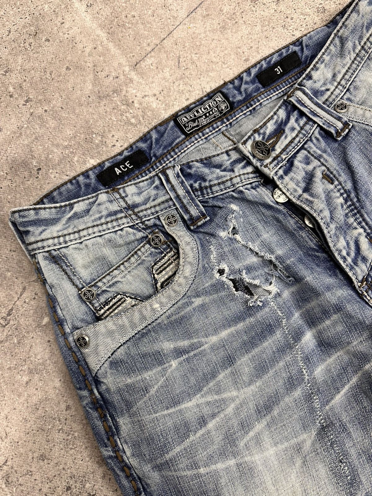Affliction Vintage Affliction Cargo Bontage Pants y2K Gothic Kill Goa Size US 31 - 6 Thumbnail