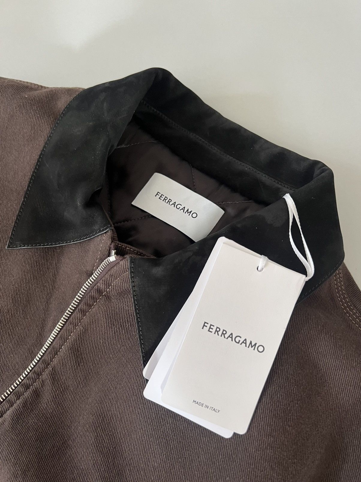 Salvatore Ferragamo $3.2K VALUE Padded Denim Blouson Jacket Size US XL / EU 56 / 4 - 11 Thumbnail