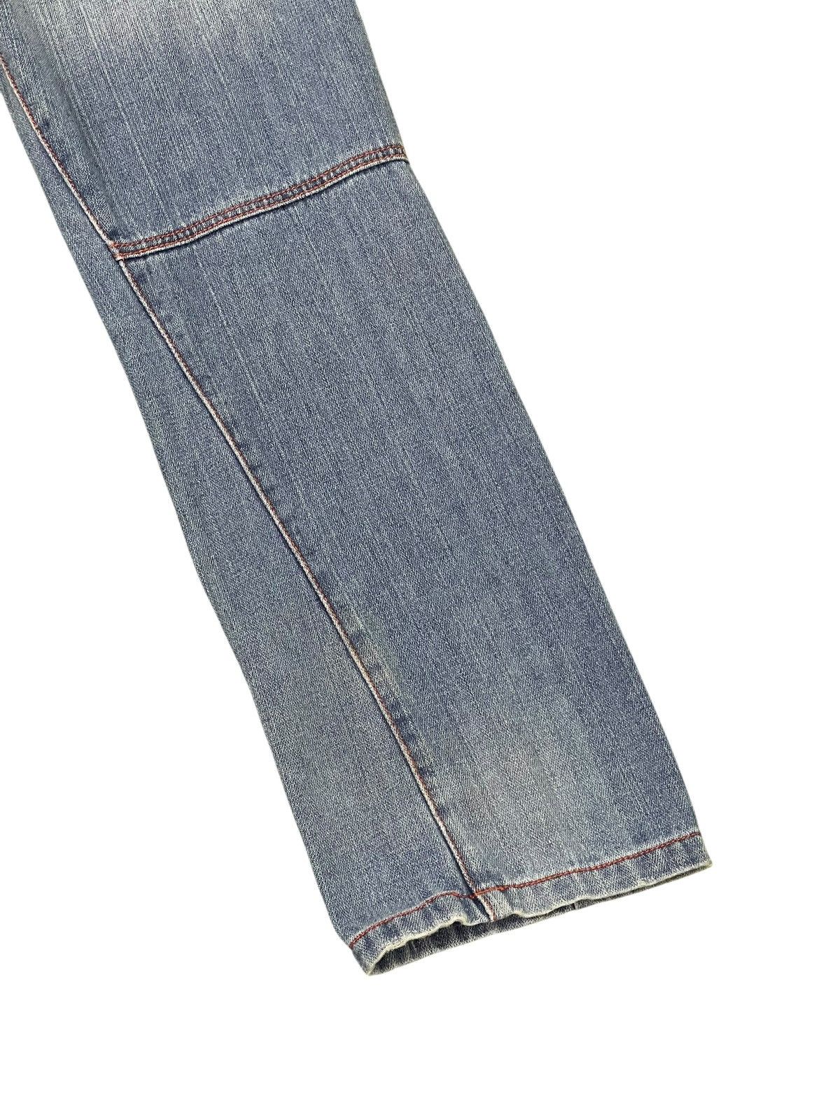 Japanese Brand Double Waist Jeans Browny Japan Distress Straight 1🟦9 Size US 31 - 3 Thumbnail