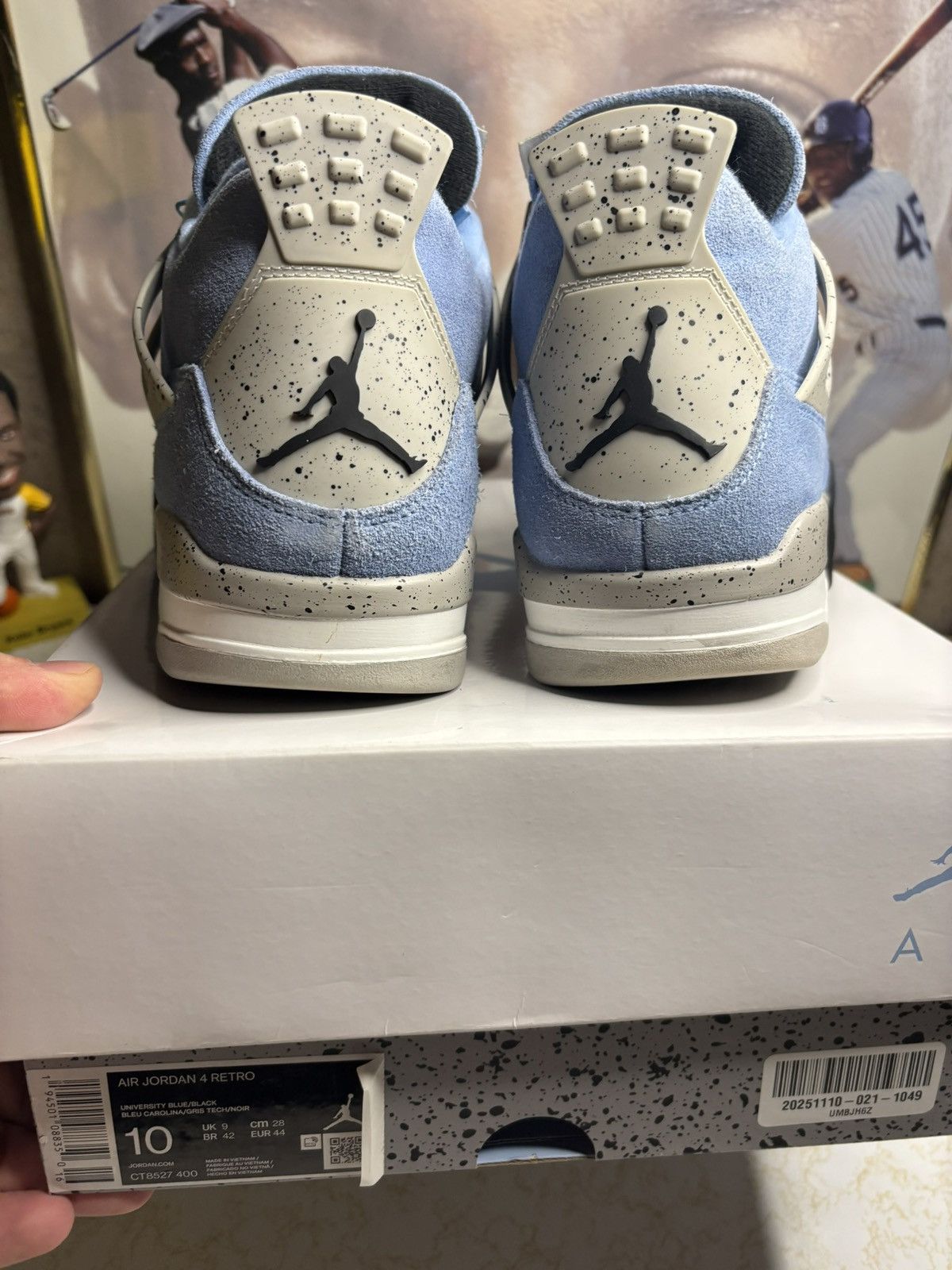 Jordan Brand Jordan Retro 4 “UNC” Size US 10 / EU 43 - 7 Thumbnail