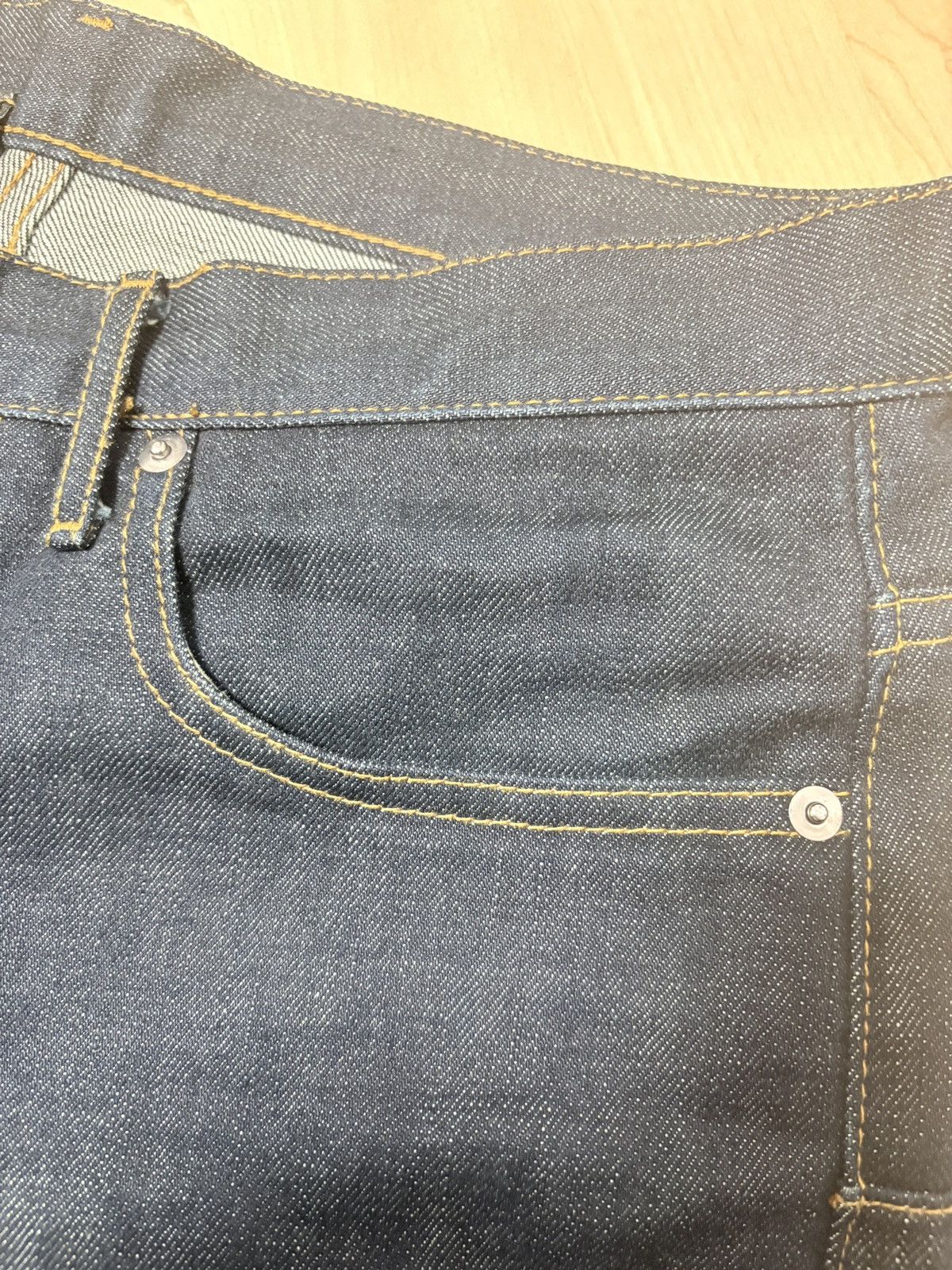 Hedi Slimane Dior Homme 2002 Custom-Order Japanese Denim Jeans Size US 30 / EU 46 - 9 Thumbnail