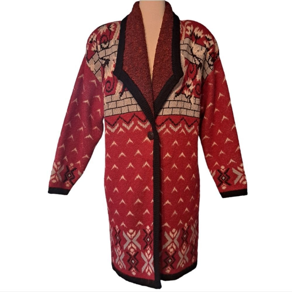 Other Vintage Cervelle Wool Blend Oversized Art To Wear Blanket Ca Size M / US 6-8 / IT 42-44 - 3 Thumbnail