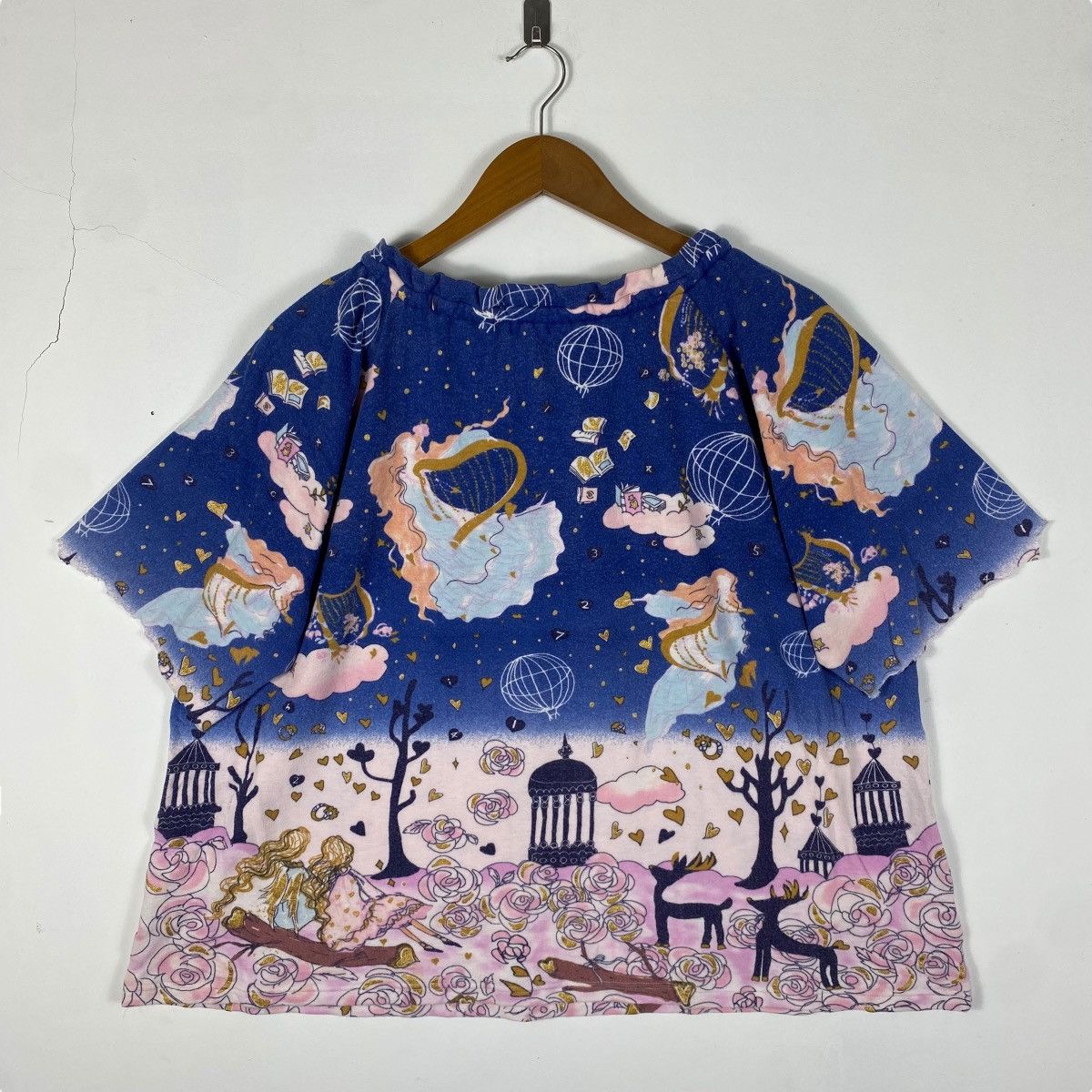 Issey Miyake × Tsumori Chisato TSUMORI CHISATO Sleep Fantasy Art Graphic Women Tops Size L / US 10 / IT 46 - 3 Thumbnail