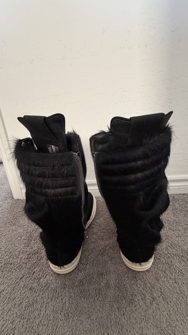 Rick Owens Cargobaskets Pony Hair Size US 11 / EU 44 - 4 Thumbnail