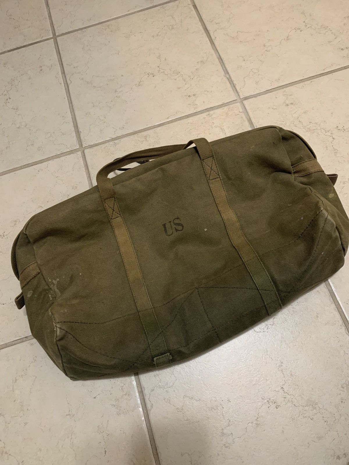 image of Mini Military Duffle in Green, Men's