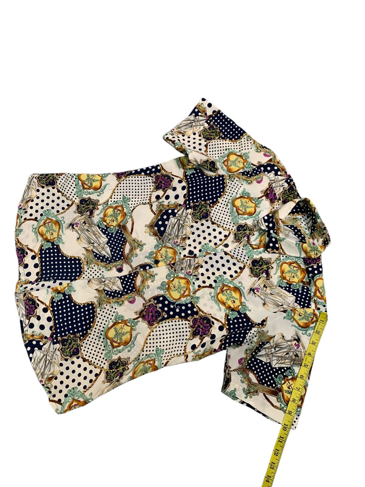Other Rare Design Vintage Short-Sleeved Blouse Size M / US 6-8 / IT 42-44 - 7 Thumbnail
